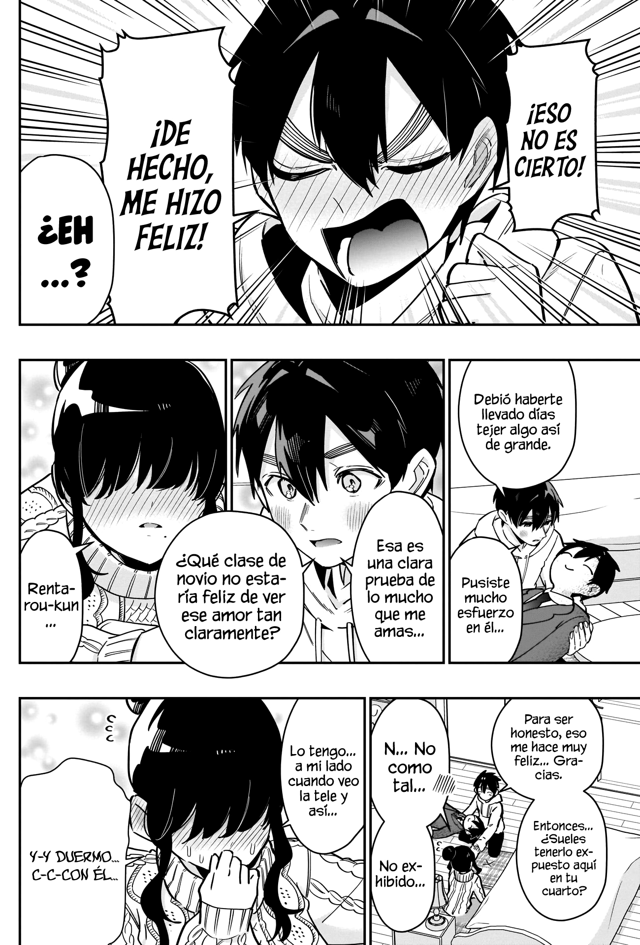 Kimi no koto ga Dai Dai Dai Dai Daisuki na 100-nin no Kanojo Capitulo 122: Una cita en casa de Meme-chan con sus peluchitos tejidos página 8