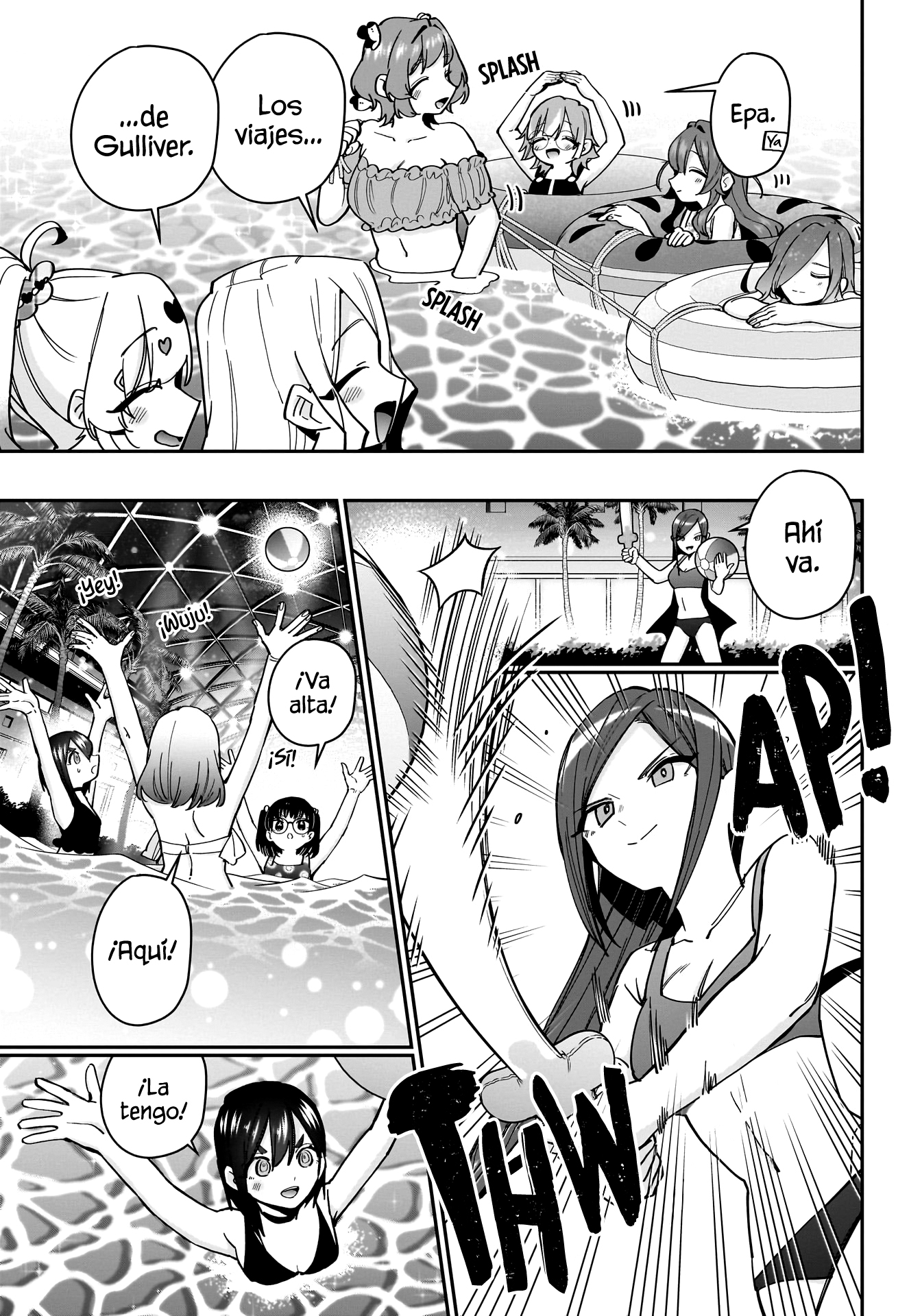 Kimi no koto ga Dai Dai Dai Dai Daisuki na 100-nin no Kanojo Capitulo 127: Piscina nocturna página 11
