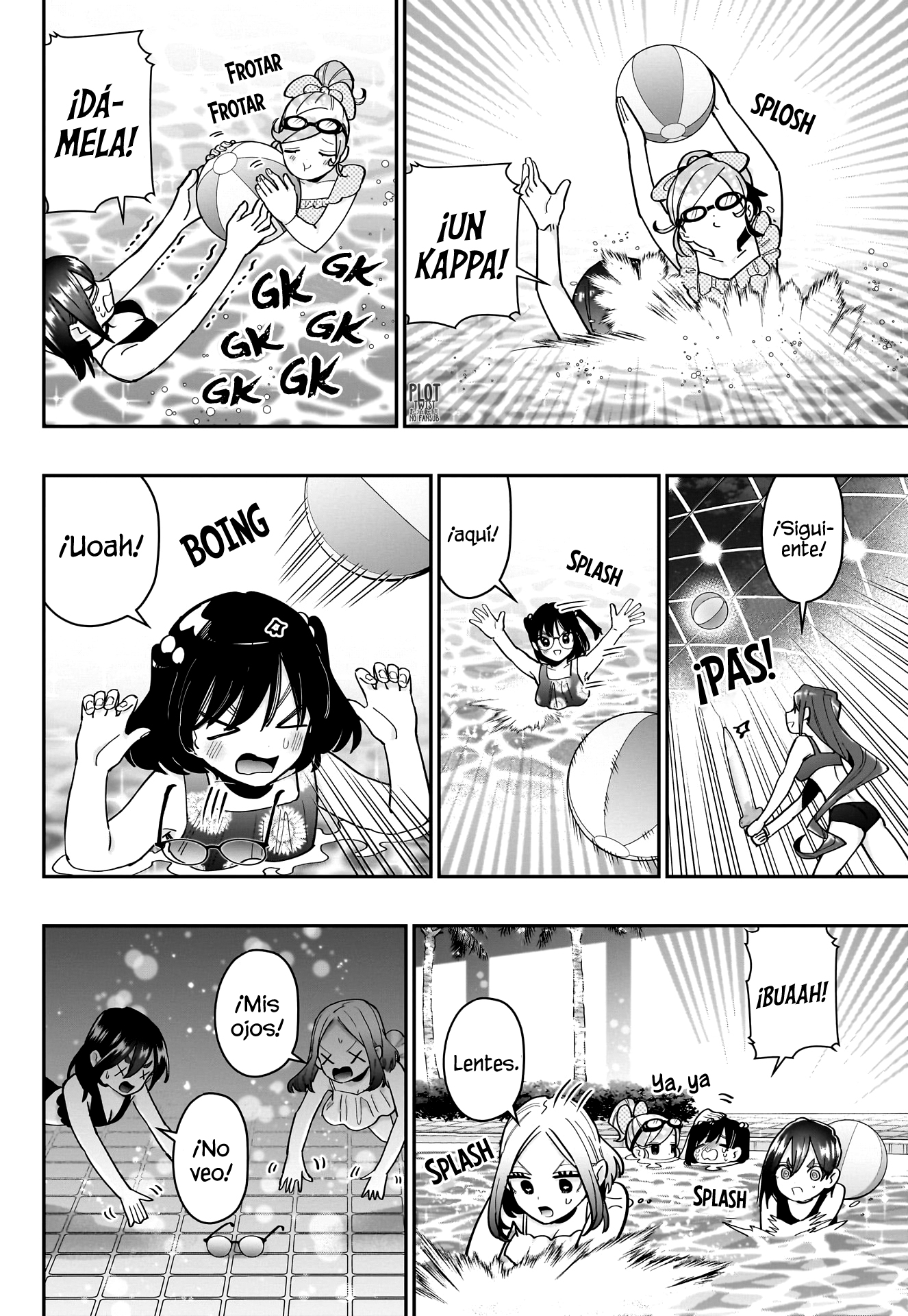 Kimi no koto ga Dai Dai Dai Dai Daisuki na 100-nin no Kanojo Capitulo 127: Piscina nocturna página 12