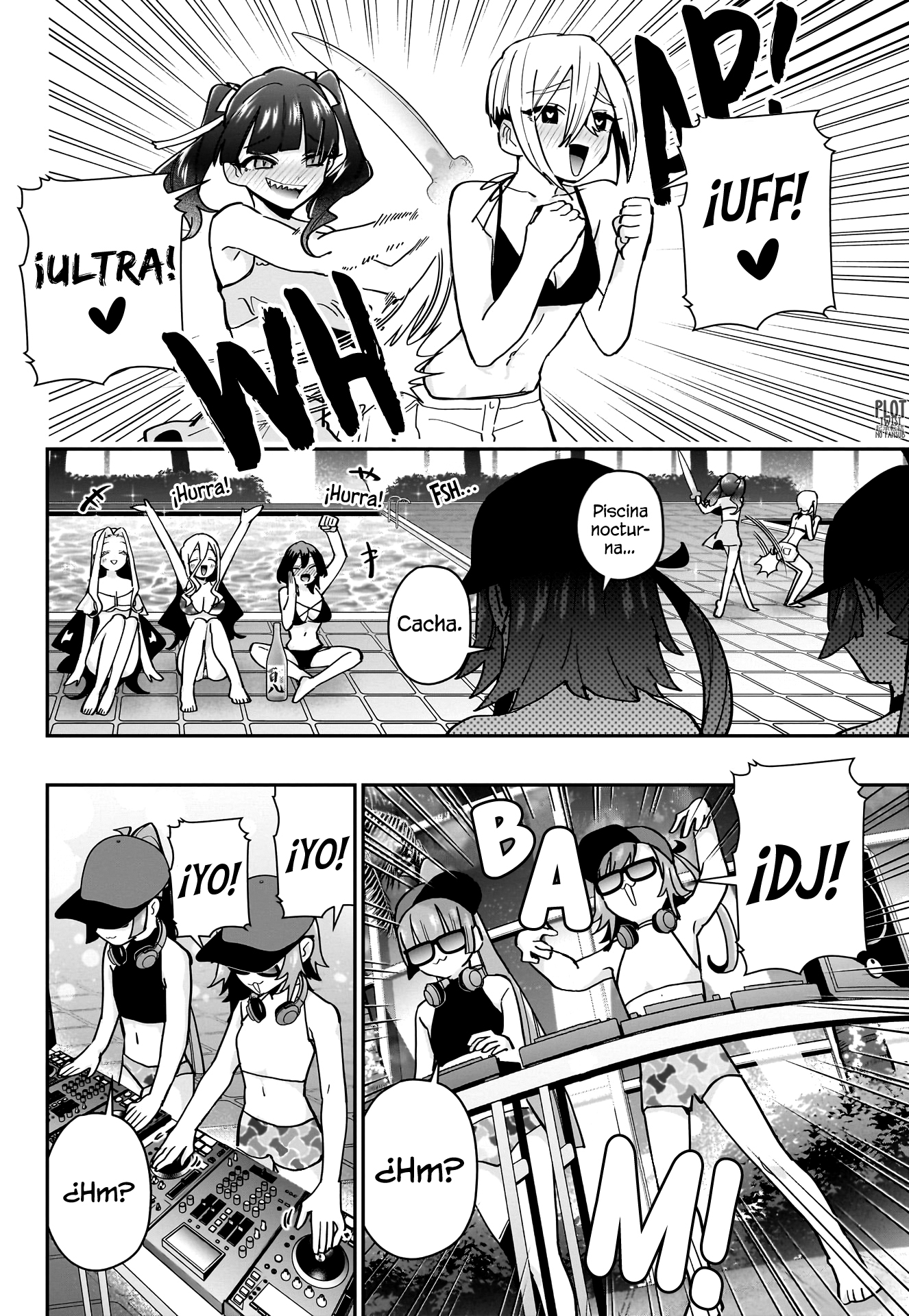 Kimi no koto ga Dai Dai Dai Dai Daisuki na 100-nin no Kanojo Capitulo 127: Piscina nocturna página 14