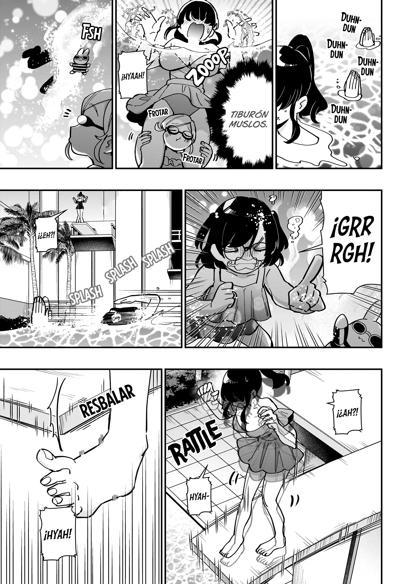 Kimi no koto ga Dai Dai Dai Dai Daisuki na 100-nin no Kanojo Capitulo 127: Piscina nocturna página 5