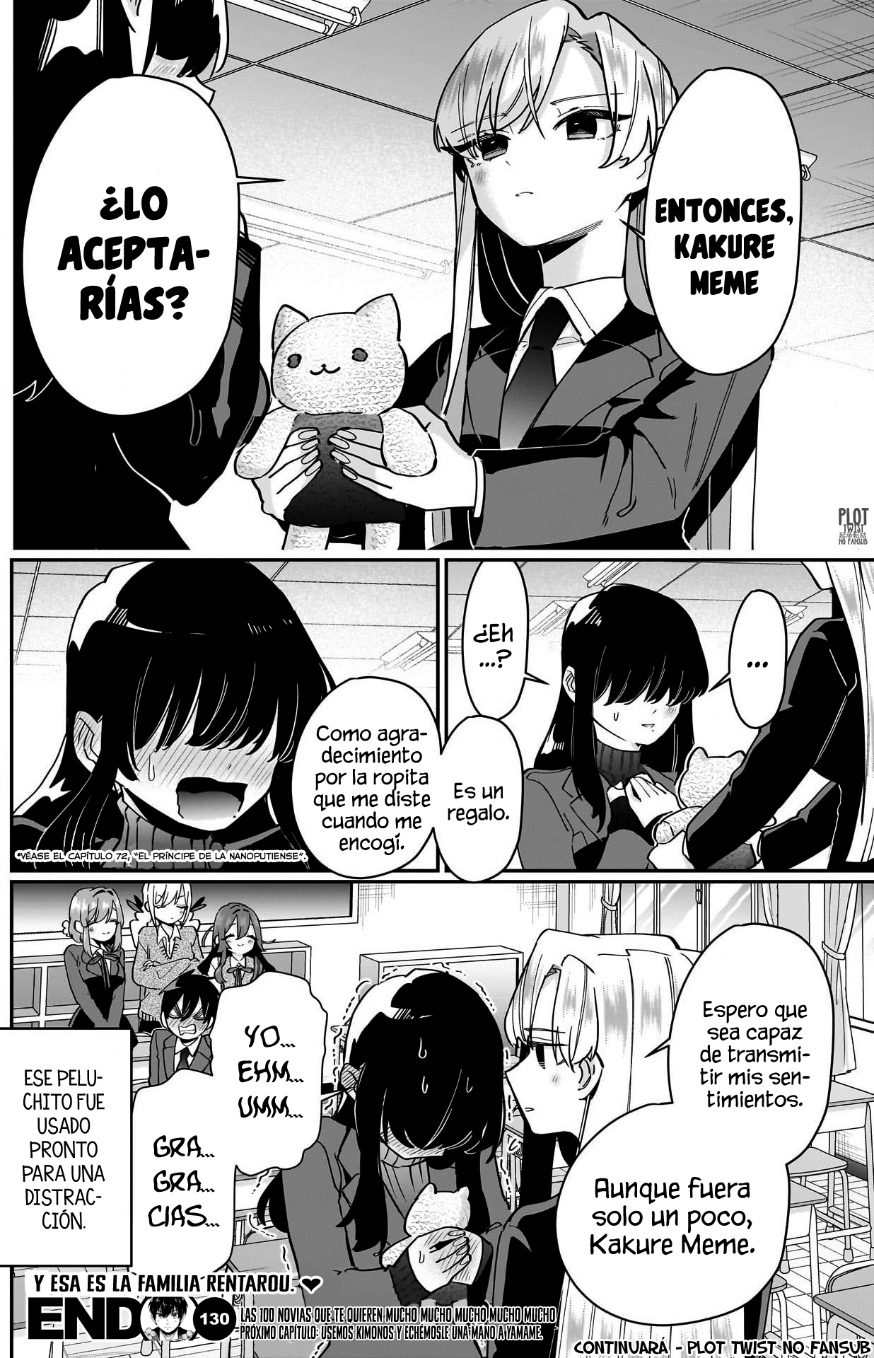 Kimi no koto ga Dai Dai Dai Dai Daisuki na 100-nin no Kanojo Capitulo 130: El día a día de la familia Rentarou (Parte Dos) página 24