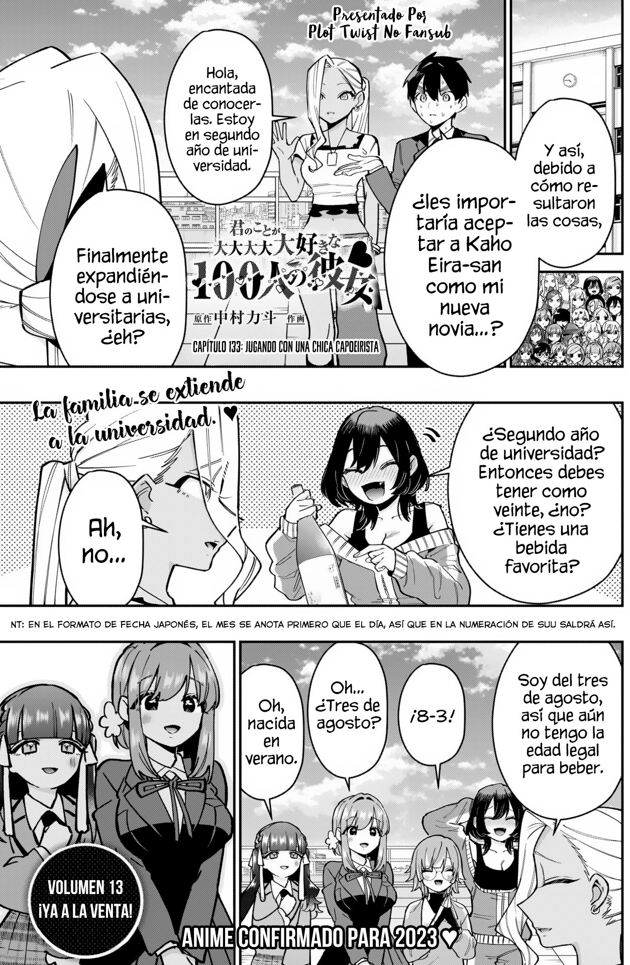 Kimi no koto ga Dai Dai Dai Dai Daisuki na 100-nin no Kanojo Capitulo 133: Jugando con una chica capoeirista página 2