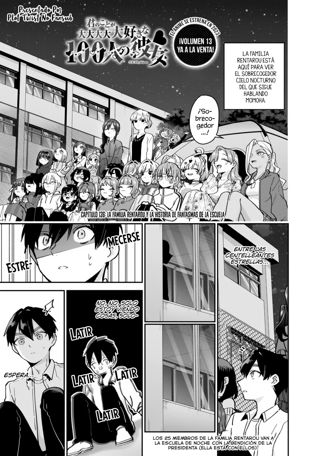 Kimi no koto ga Dai Dai Dai Dai Daisuki na 100-nin no Kanojo Capitulo 136: La familia Rentarou y la historia del fantasma de la escuela página 2
