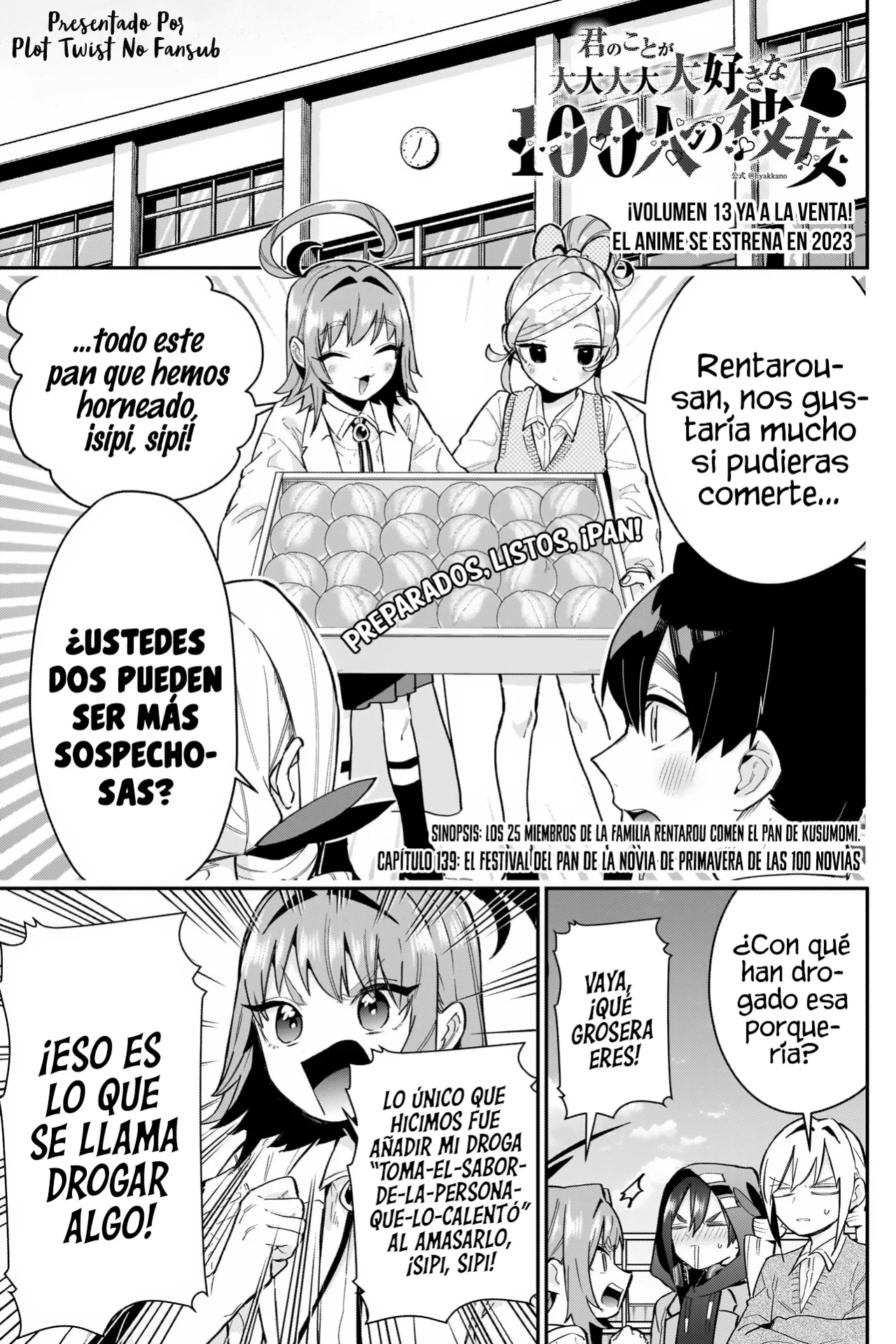 Kimi no koto ga Dai Dai Dai Dai Daisuki na 100-nin no Kanojo Capitulo 139: El Festival del Pan de la Novia de Primavera de las 100 novias página 2