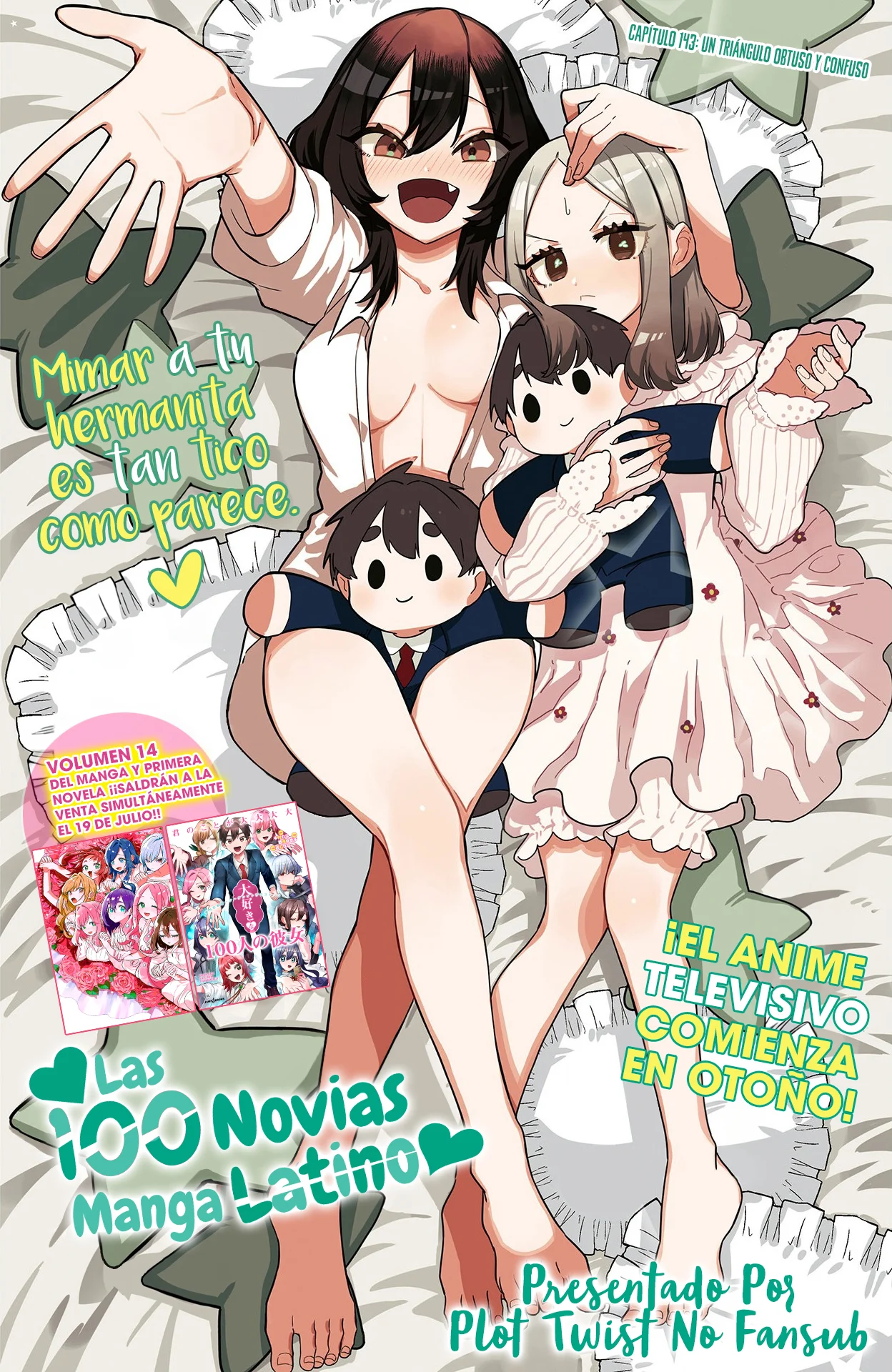 Kimi no koto ga Dai Dai Dai Dai Daisuki na 100-nin no Kanojo Capitulo 143: Un triángulo obtuso y confuso página 4