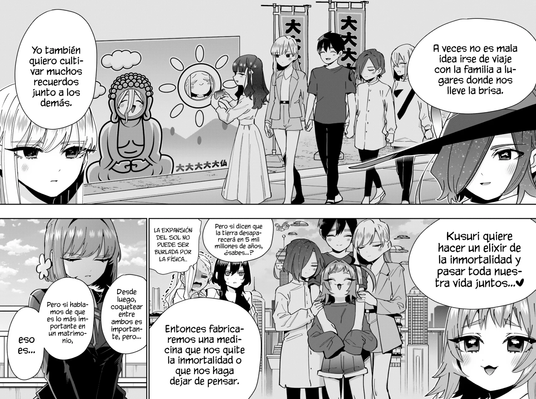 Kimi no koto ga Dai Dai Dai Dai Daisuki na 100-nin no Kanojo Capitulo 145: La vida matrimonial ideal de la familia Rentarou página 9