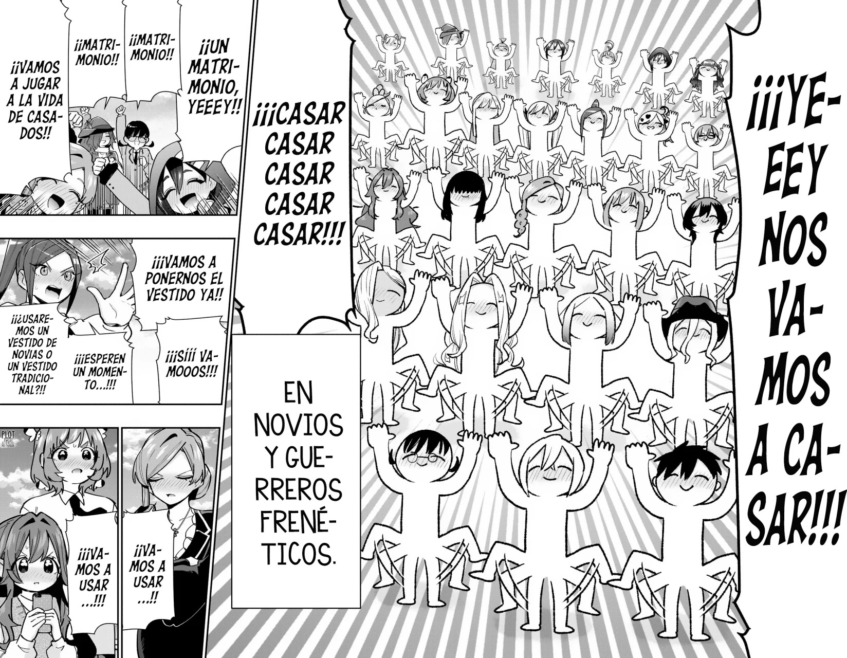 Kimi no koto ga Dai Dai Dai Dai Daisuki na 100-nin no Kanojo Capitulo 146: Y así fue como todos se casaron página 10