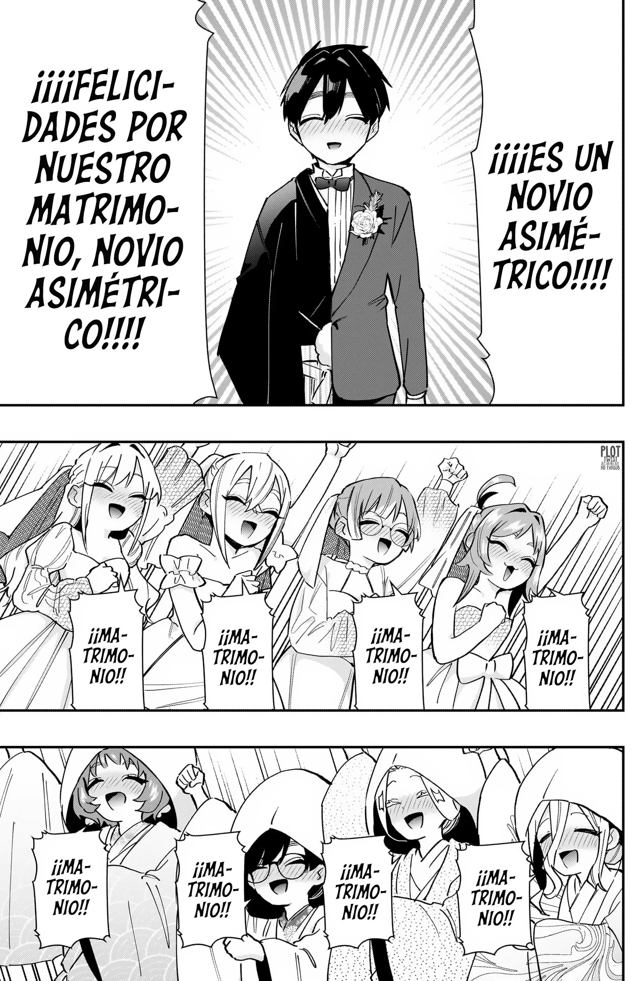 Kimi no koto ga Dai Dai Dai Dai Daisuki na 100-nin no Kanojo Capitulo 146: Y así fue como todos se casaron página 12