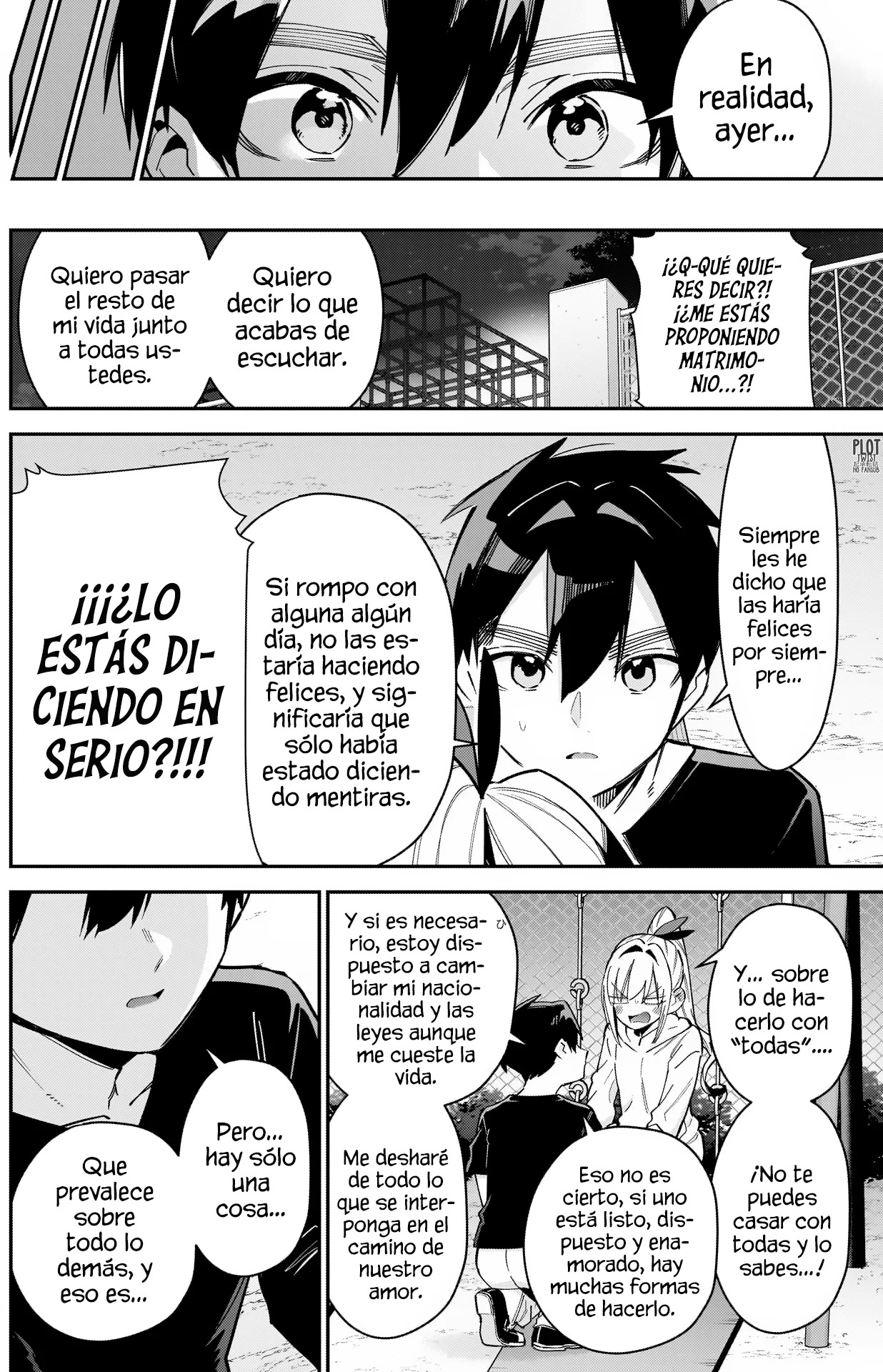 Kimi no koto ga Dai Dai Dai Dai Daisuki na 100-nin no Kanojo Capitulo 146: Y así fue como todos se casaron página 3