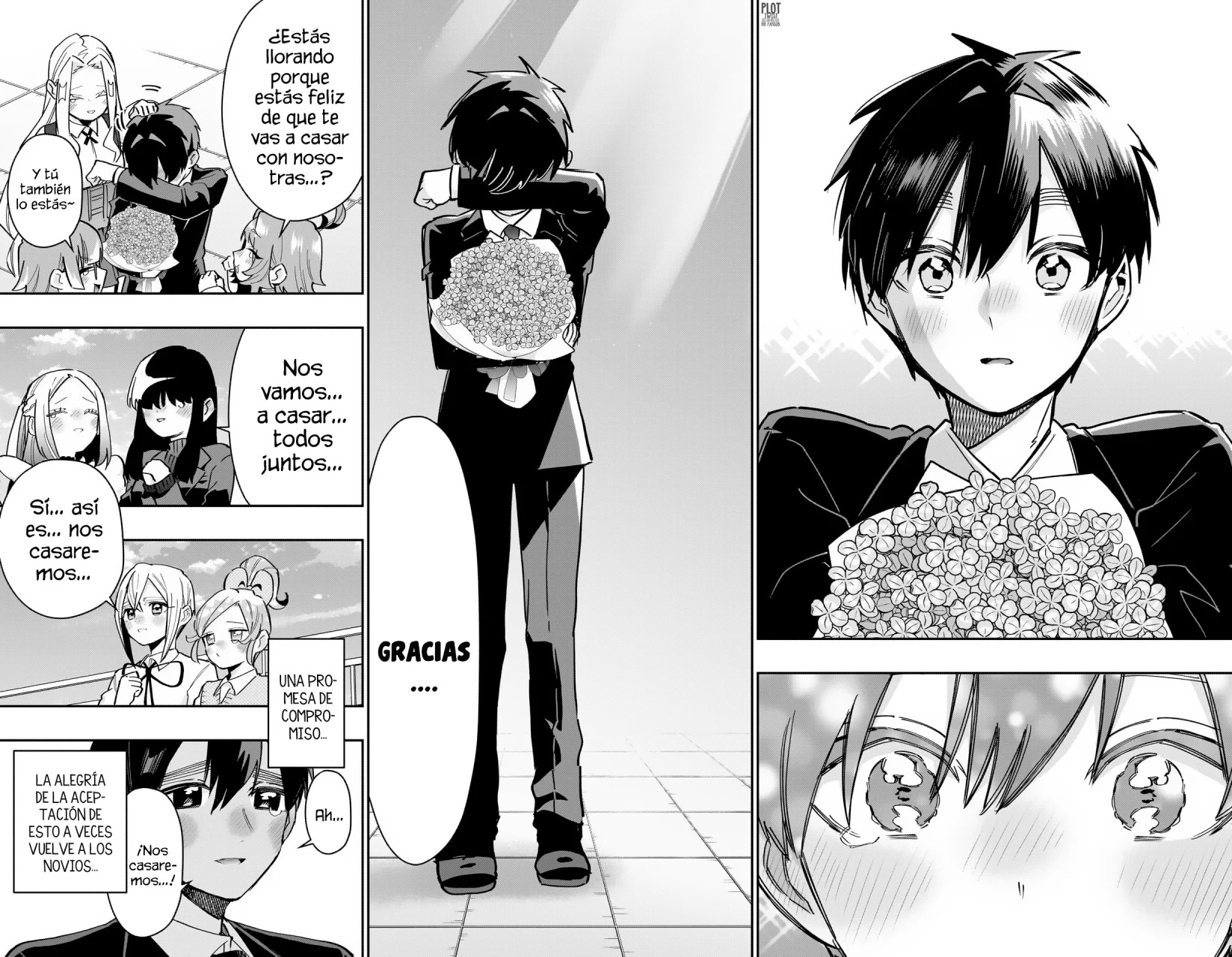 Kimi no koto ga Dai Dai Dai Dai Daisuki na 100-nin no Kanojo Capitulo 146: Y así fue como todos se casaron página 9