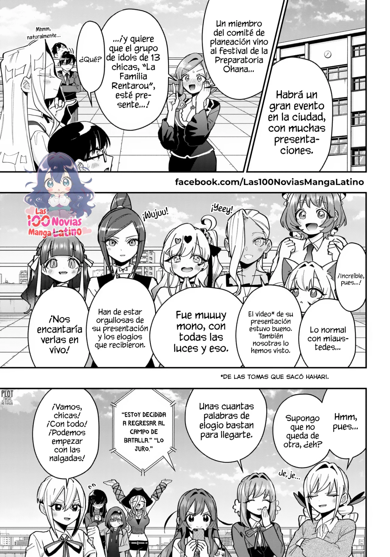 Kimi no koto ga Dai Dai Dai Dai Daisuki na 100-nin no Kanojo Capitulo 152: Proyecto para convertirse en idols de la Familia Rentarou (2da generación) página 3