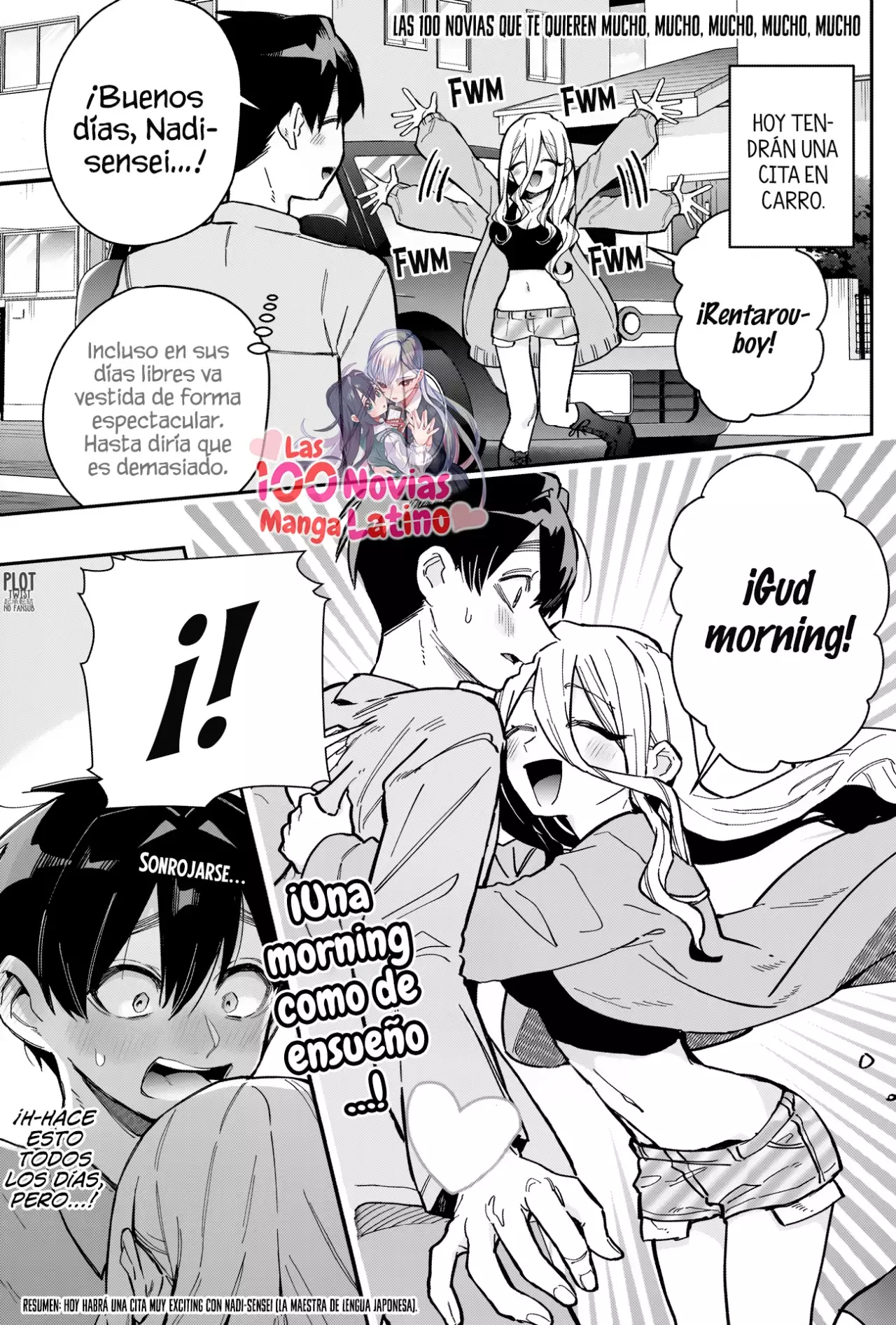 Kimi no koto ga Dai Dai Dai Dai Daisuki na 100-nin no Kanojo Capitulo 156: La cita de abrazos estadounidenses de Nadi-sensei página 2