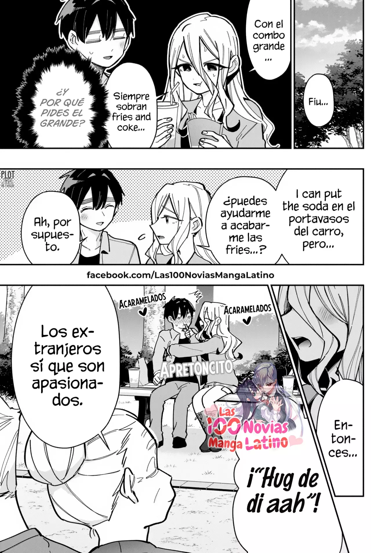 Kimi no koto ga Dai Dai Dai Dai Daisuki na 100-nin no Kanojo Capitulo 156: La cita de abrazos estadounidenses de Nadi-sensei página 8