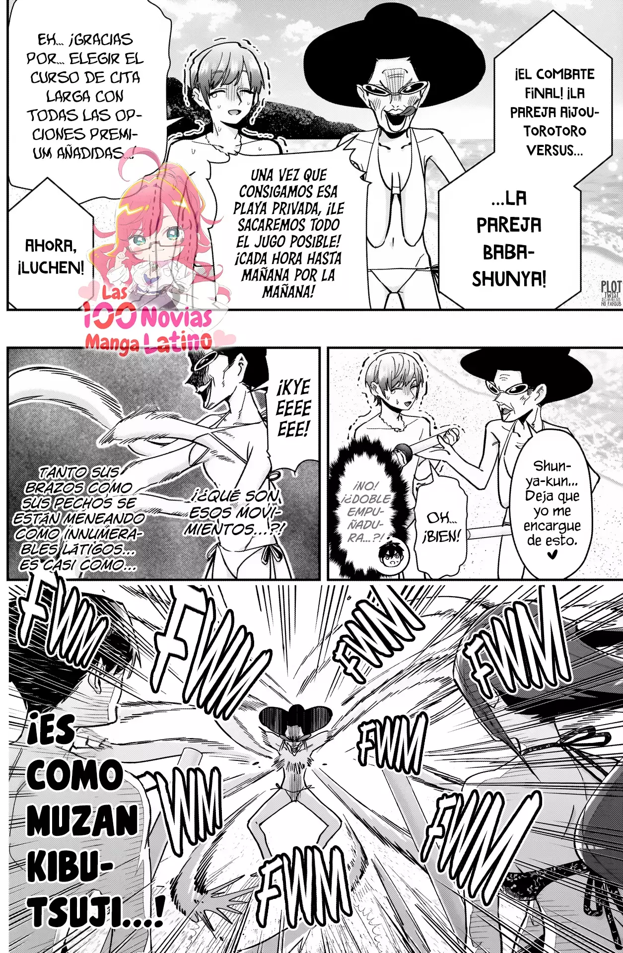 Kimi no koto ga Dai Dai Dai Dai Daisuki na 100-nin no Kanojo Capitulo 166: El torneo playero de lucha con espadas por parejas página 10