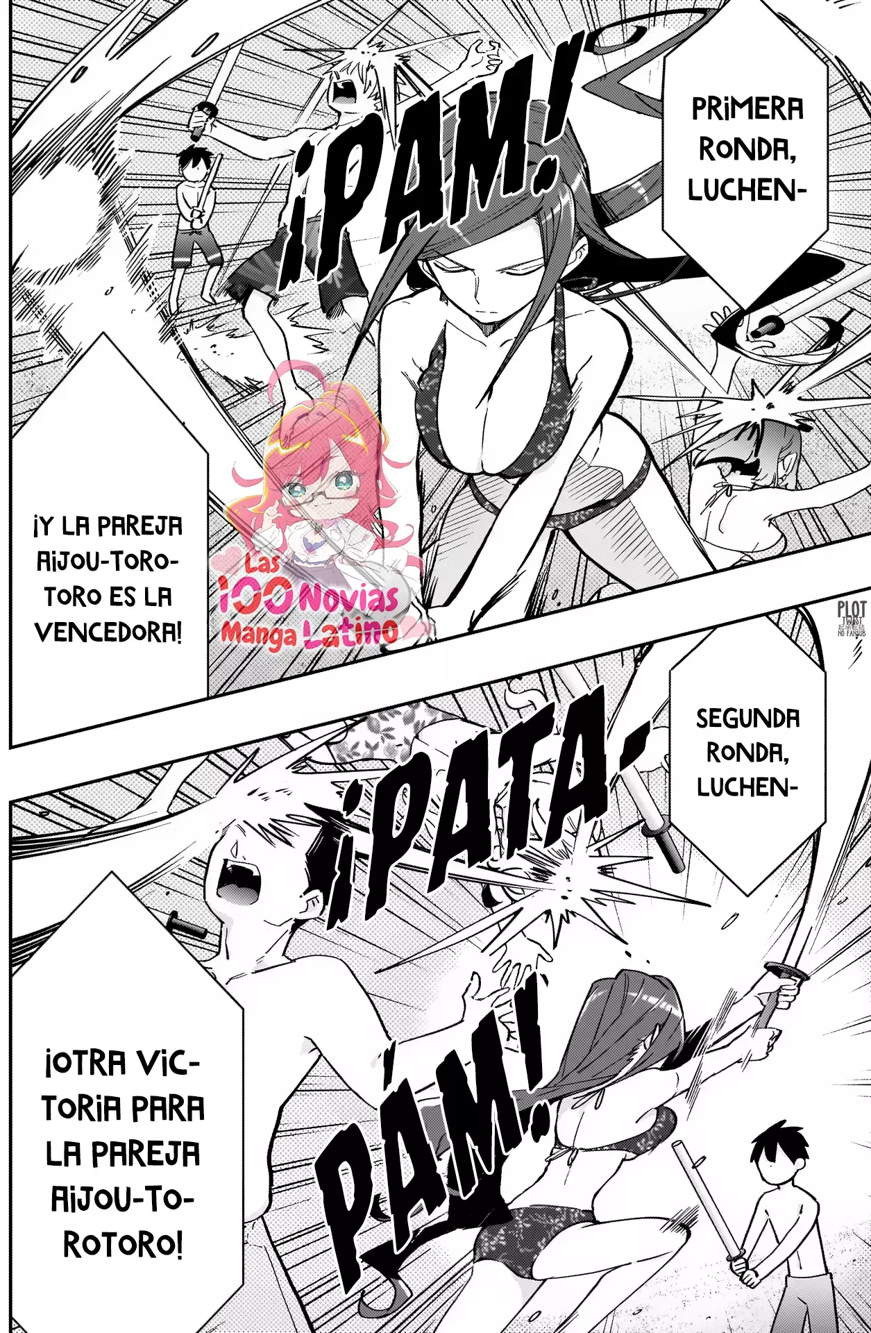 Kimi no koto ga Dai Dai Dai Dai Daisuki na 100-nin no Kanojo Capitulo 166: El torneo playero de lucha con espadas por parejas página 4