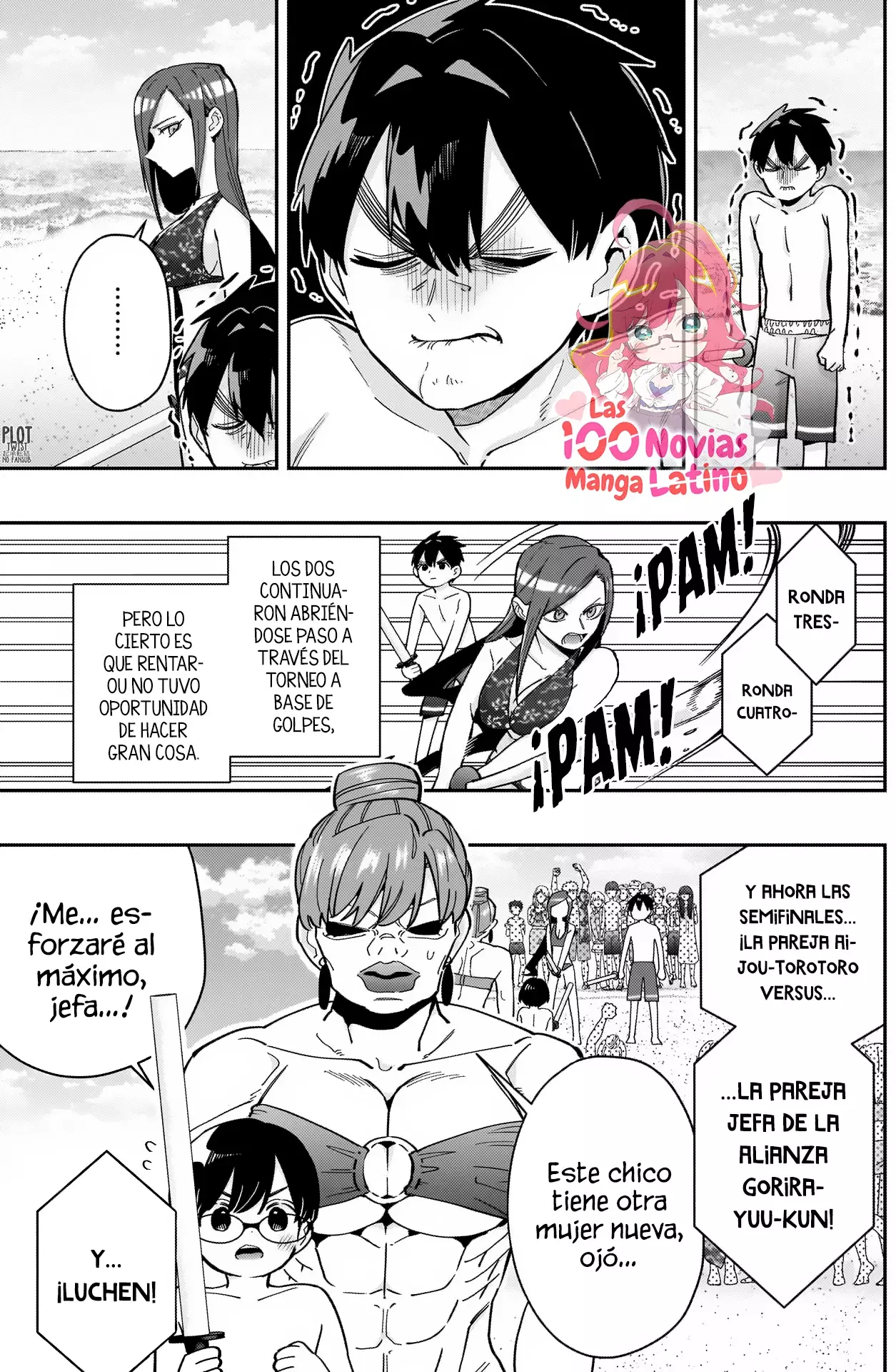 Kimi no koto ga Dai Dai Dai Dai Daisuki na 100-nin no Kanojo Capitulo 166: El torneo playero de lucha con espadas por parejas página 5