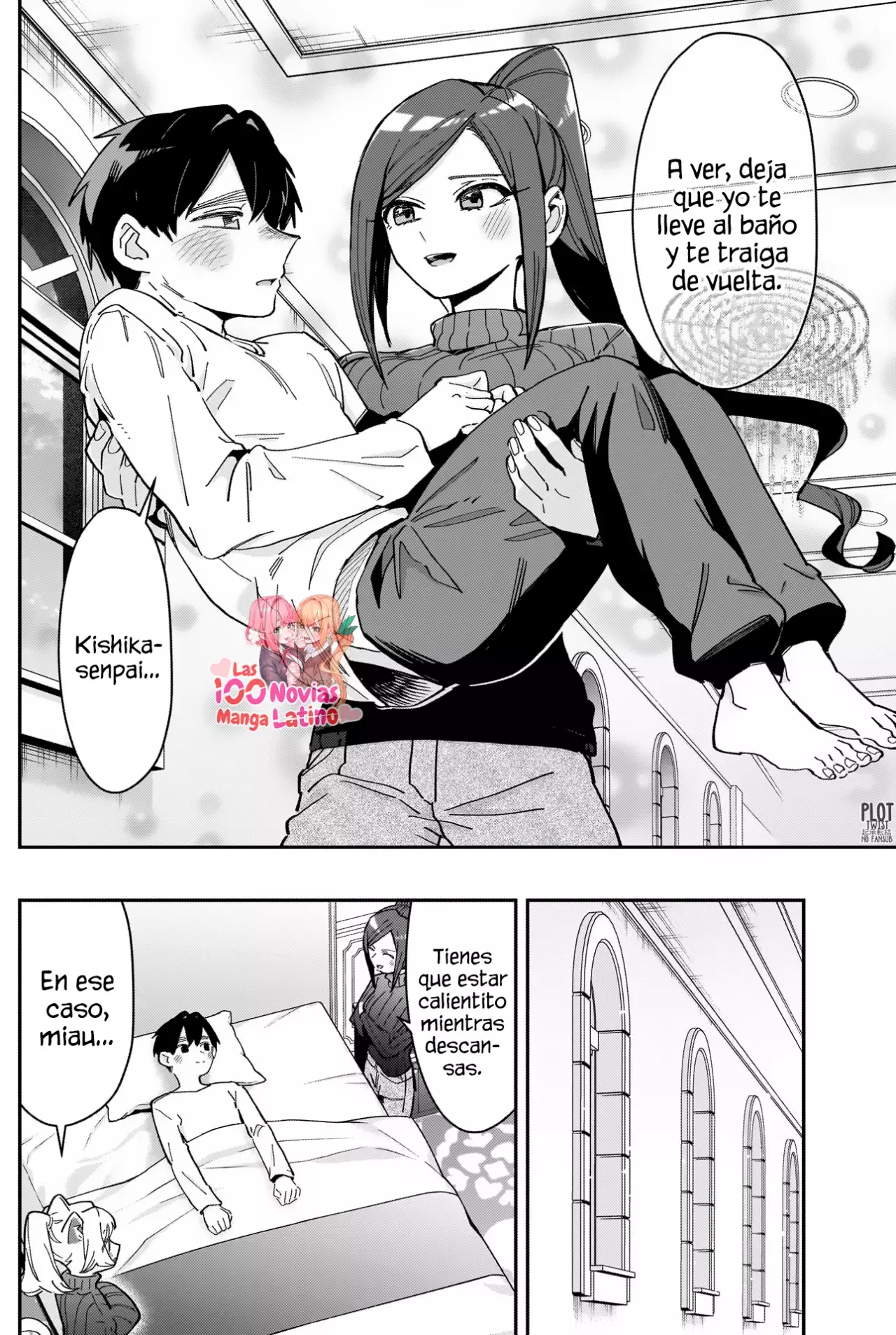 Kimi no koto ga Dai Dai Dai Dai Daisuki na 100-nin no Kanojo Capitulo 171: El capítulo del combo de mujer pechugona con coleta y suéter tejido página 12
