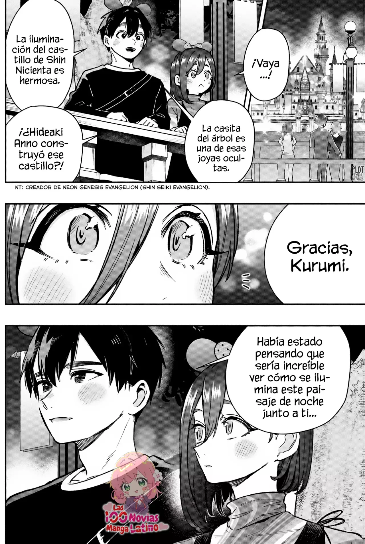 Kimi no koto ga Dai Dai Dai Dai Daisuki na 100-nin no Kanojo Capitulo 176: Kurumi retacándose en Disney página 15