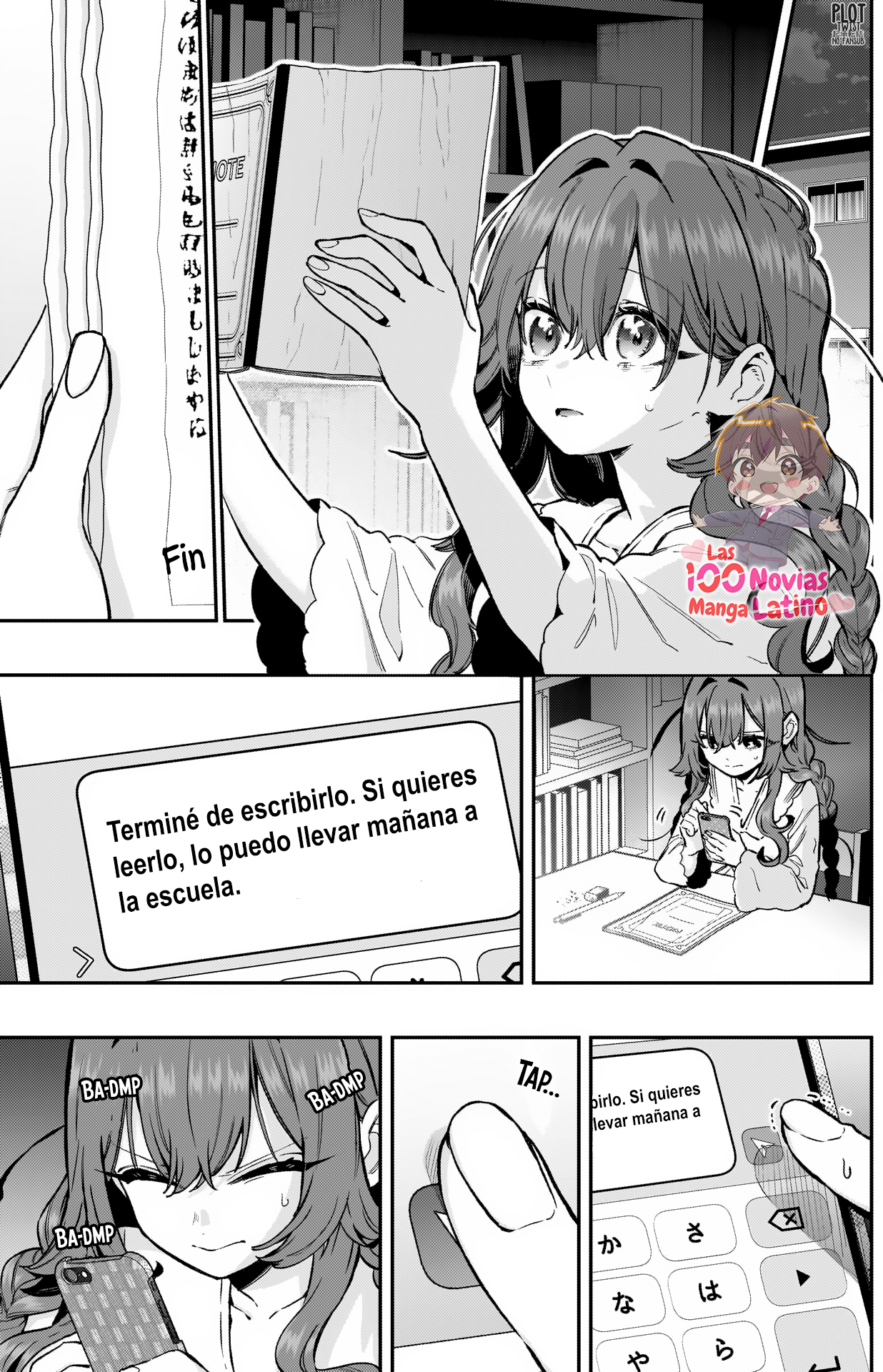 Kimi no koto ga Dai Dai Dai Dai Daisuki na 100-nin no Kanojo Capitulo 182: Escribiendo las dos página 12