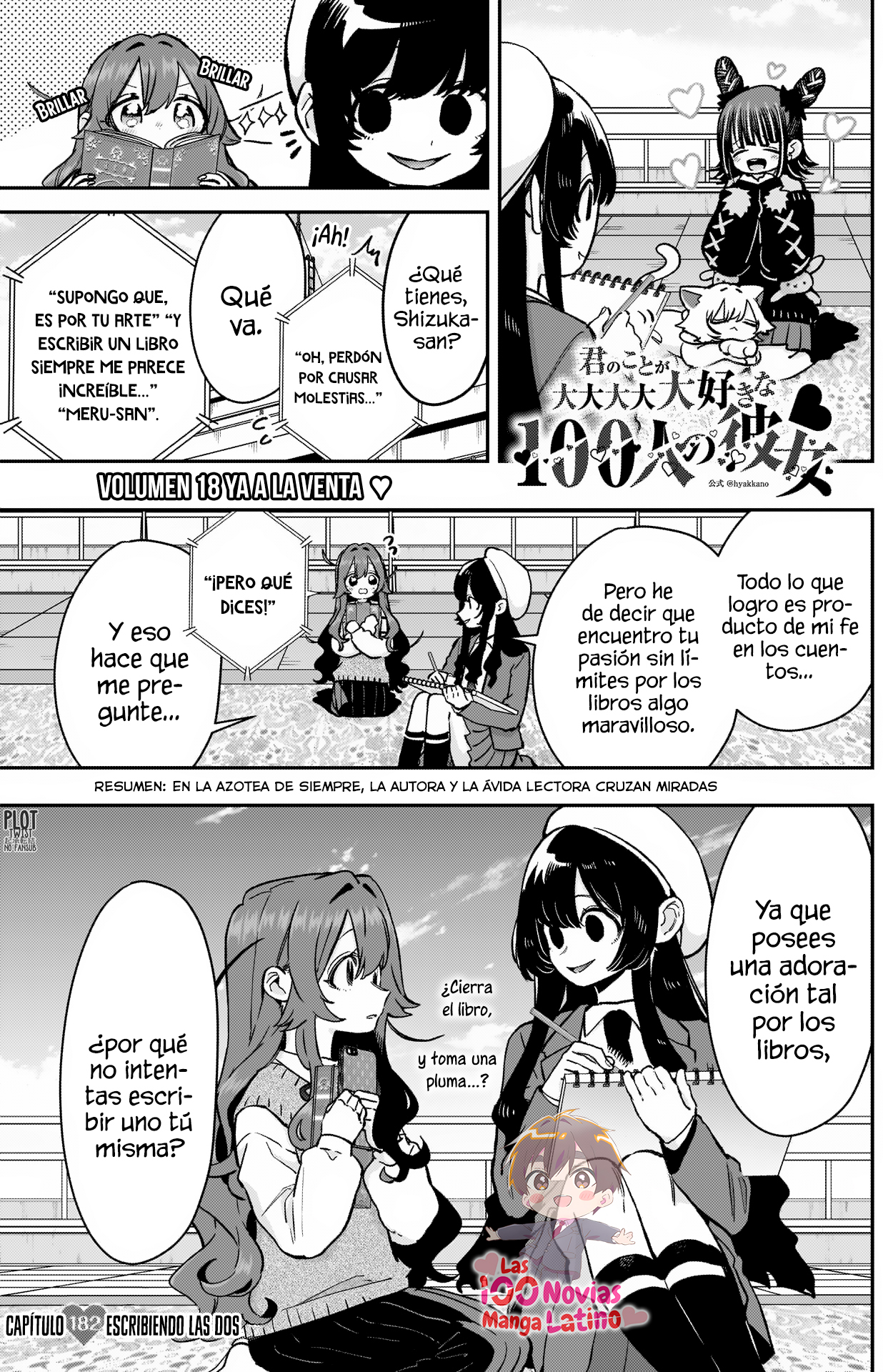 Kimi no koto ga Dai Dai Dai Dai Daisuki na 100-nin no Kanojo Capitulo 182: Escribiendo las dos página 2