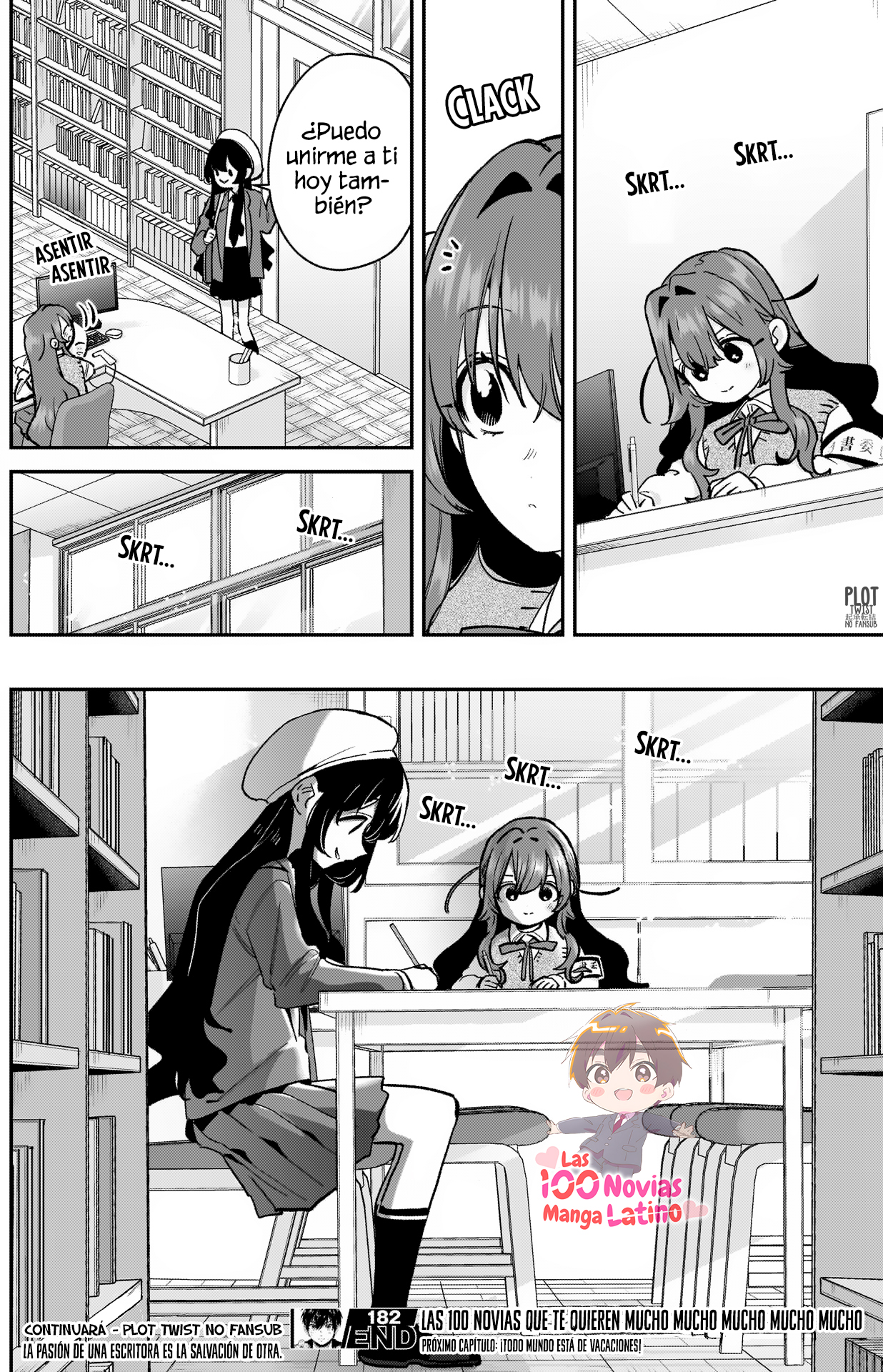 Kimi no koto ga Dai Dai Dai Dai Daisuki na 100-nin no Kanojo Capitulo 182: Escribiendo las dos página 21