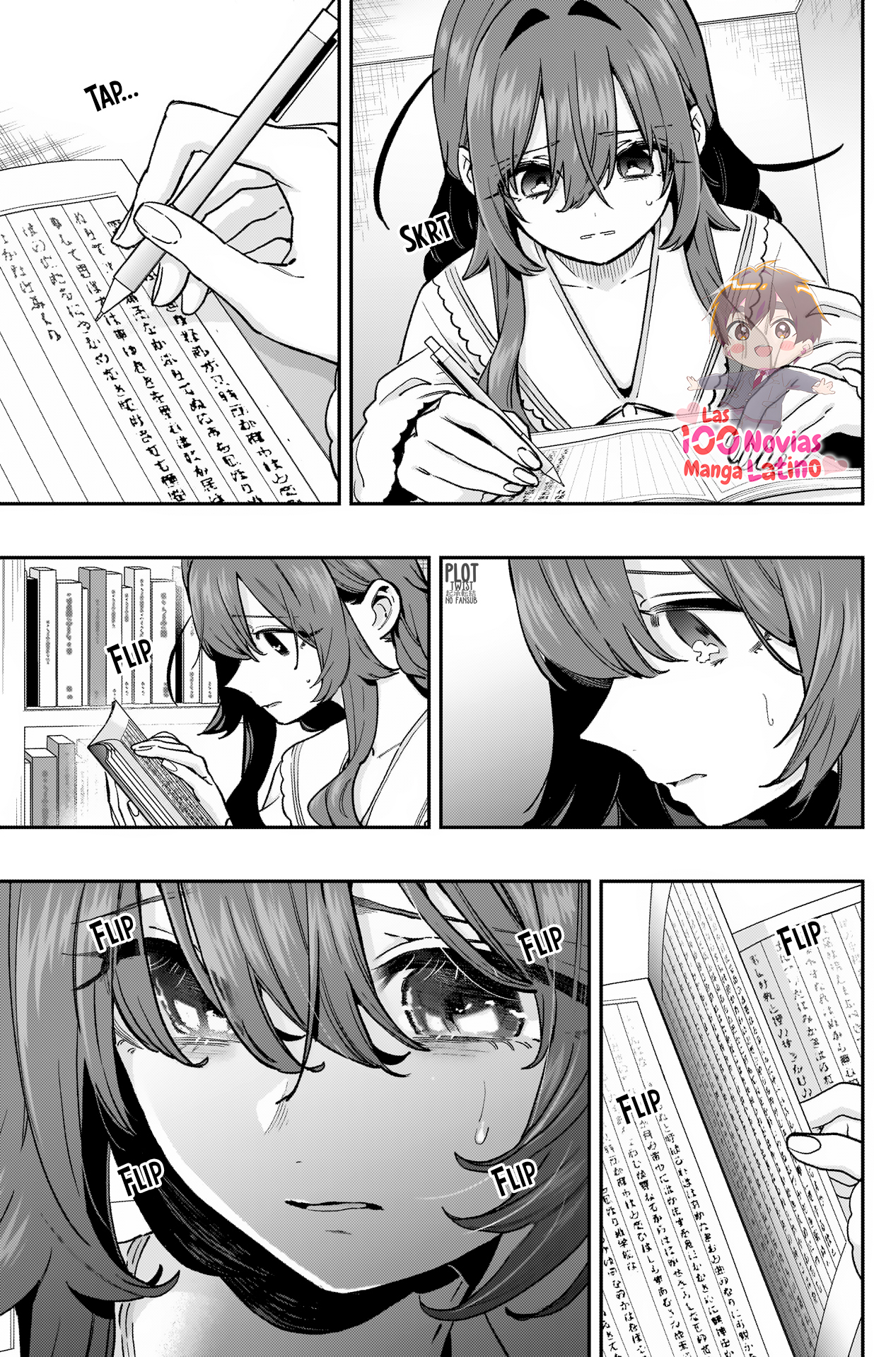 Kimi no koto ga Dai Dai Dai Dai Daisuki na 100-nin no Kanojo Capitulo 182: Escribiendo las dos página 8
