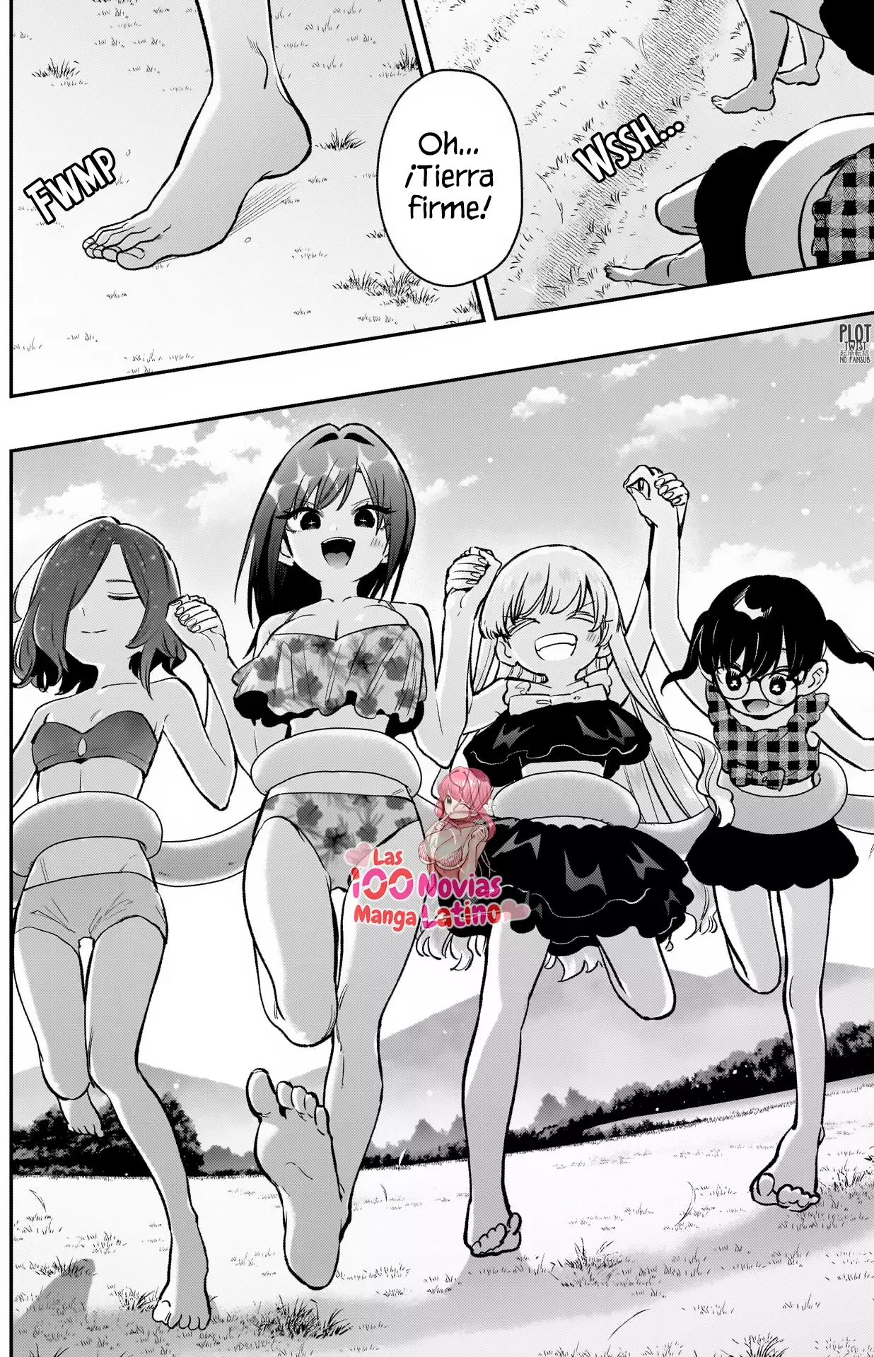 Kimi no koto ga Dai Dai Dai Dai Daisuki na 100-nin no Kanojo Capitulo 184: El escape de la familia Rentarou de la isla en el cielo página 10