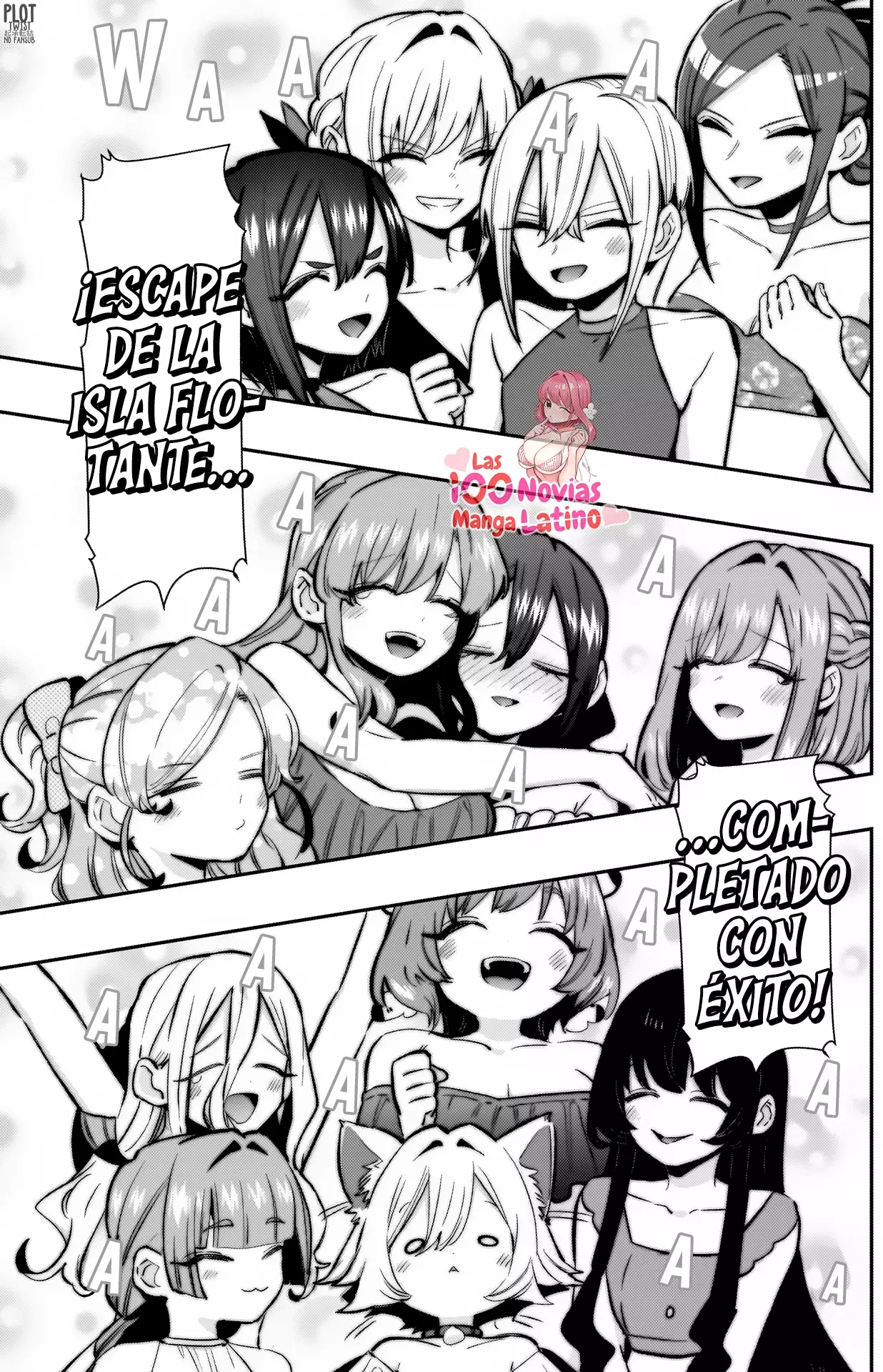Kimi no koto ga Dai Dai Dai Dai Daisuki na 100-nin no Kanojo Capitulo 184: El escape de la familia Rentarou de la isla en el cielo página 11