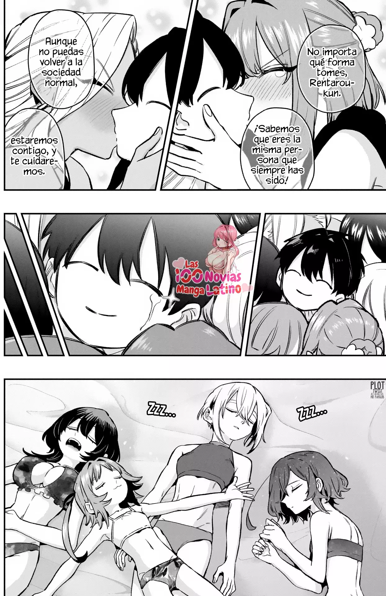Kimi no koto ga Dai Dai Dai Dai Daisuki na 100-nin no Kanojo Capitulo 184: El escape de la familia Rentarou de la isla en el cielo página 14