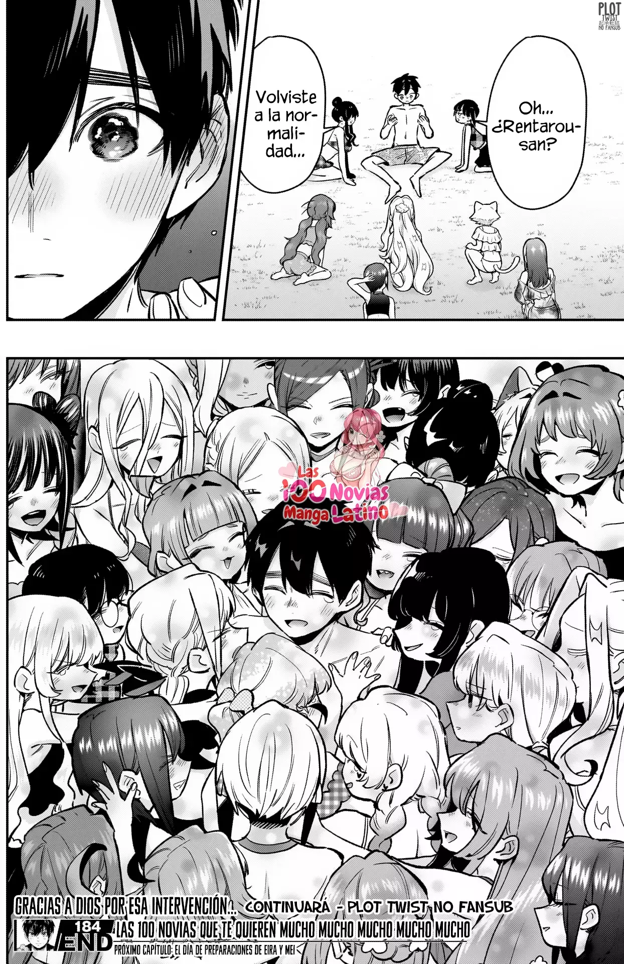 Kimi no koto ga Dai Dai Dai Dai Daisuki na 100-nin no Kanojo Capitulo 184: El escape de la familia Rentarou de la isla en el cielo página 18