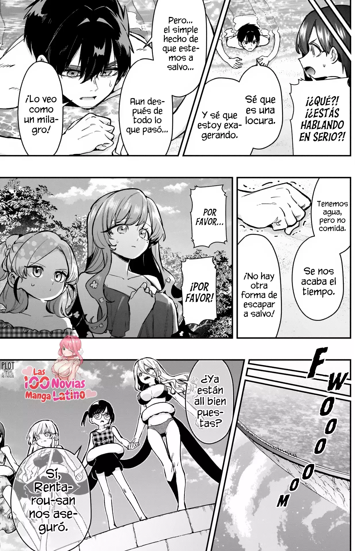 Kimi no koto ga Dai Dai Dai Dai Daisuki na 100-nin no Kanojo Capitulo 184: El escape de la familia Rentarou de la isla en el cielo página 5