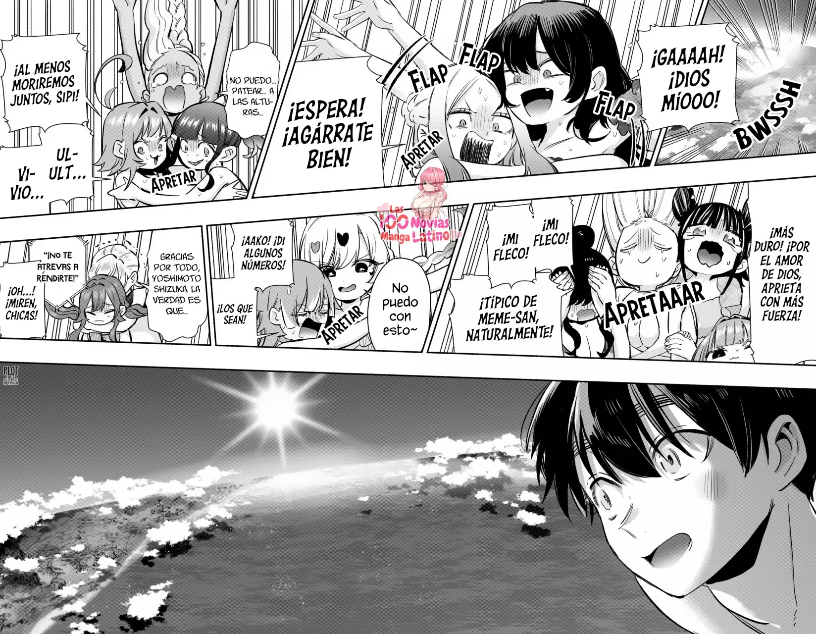 Kimi no koto ga Dai Dai Dai Dai Daisuki na 100-nin no Kanojo Capitulo 184: El escape de la familia Rentarou de la isla en el cielo página 7