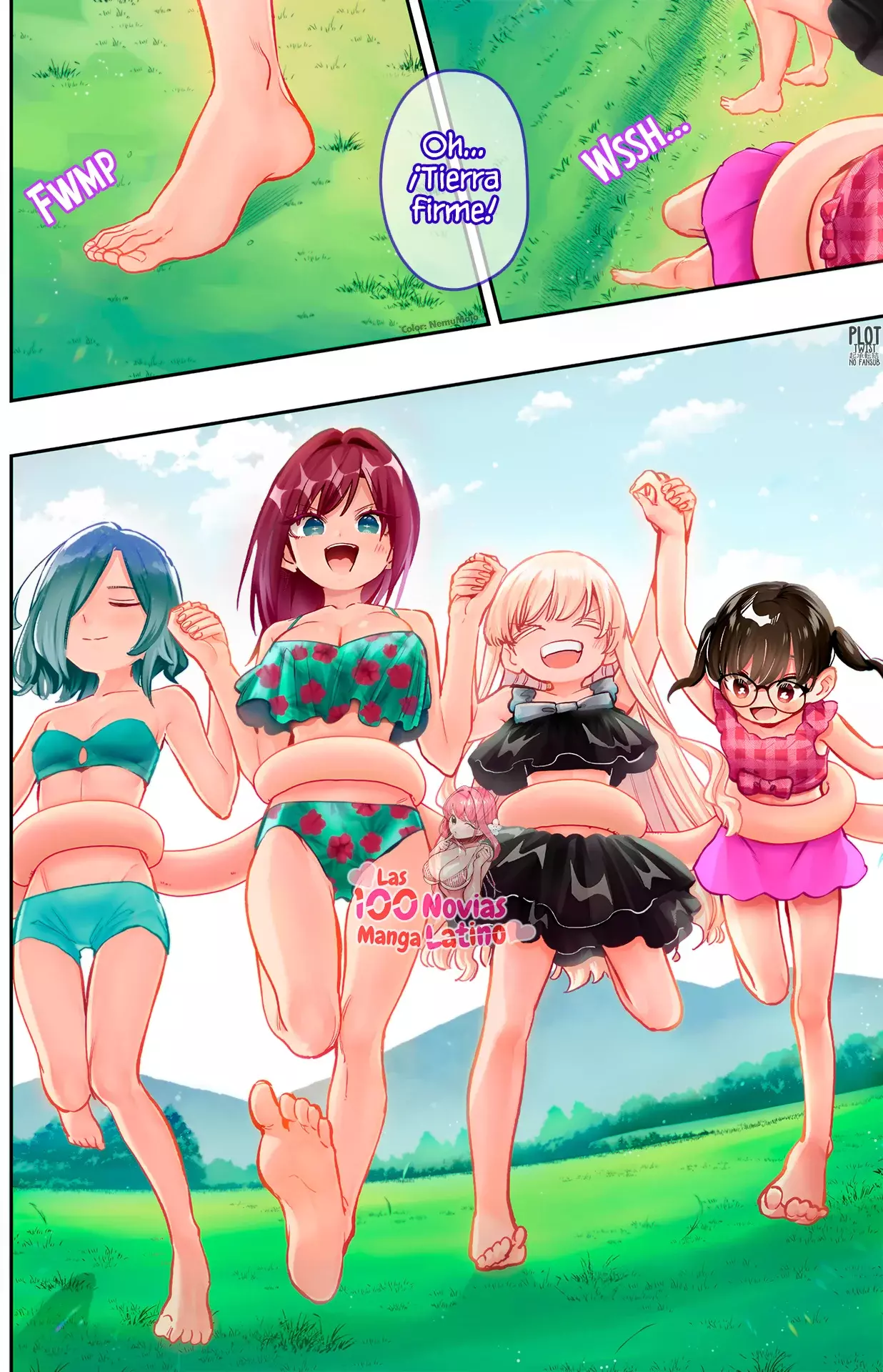 Kimi no koto ga Dai Dai Dai Dai Daisuki na 100-nin no Kanojo Capitulo 184: El escape de la familia Rentarou de la isla en el cielo página 9