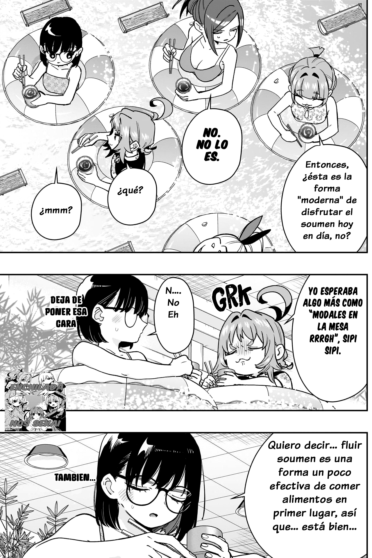 Kimi no koto ga Dai Dai Dai Dai Daisuki na 100-nin no Kanojo Capitulo 191: El Soumen fluyente de la Familia Rentarou página 5
