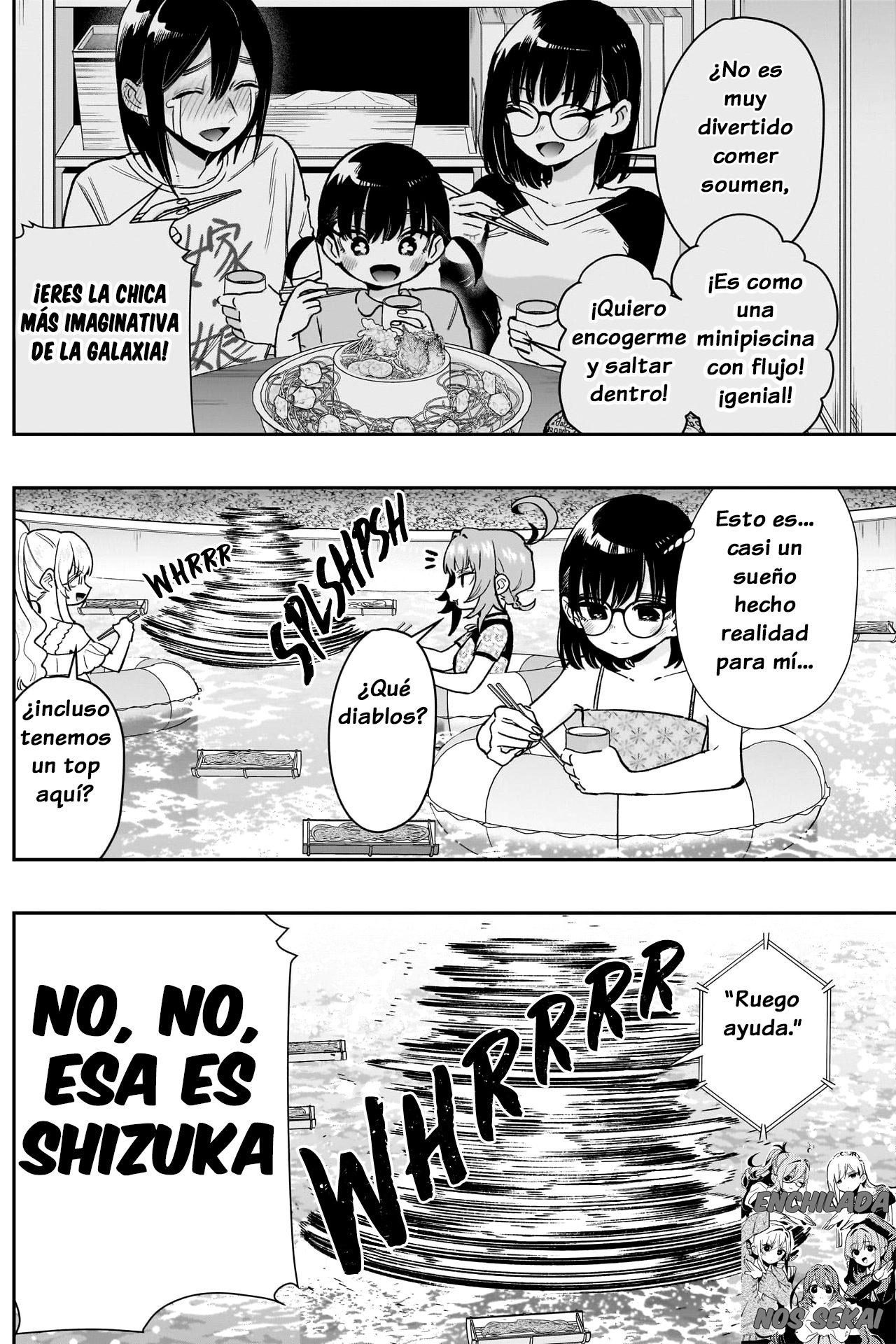 Kimi no koto ga Dai Dai Dai Dai Daisuki na 100-nin no Kanojo Capitulo 191: El Soumen fluyente de la Familia Rentarou página 6
