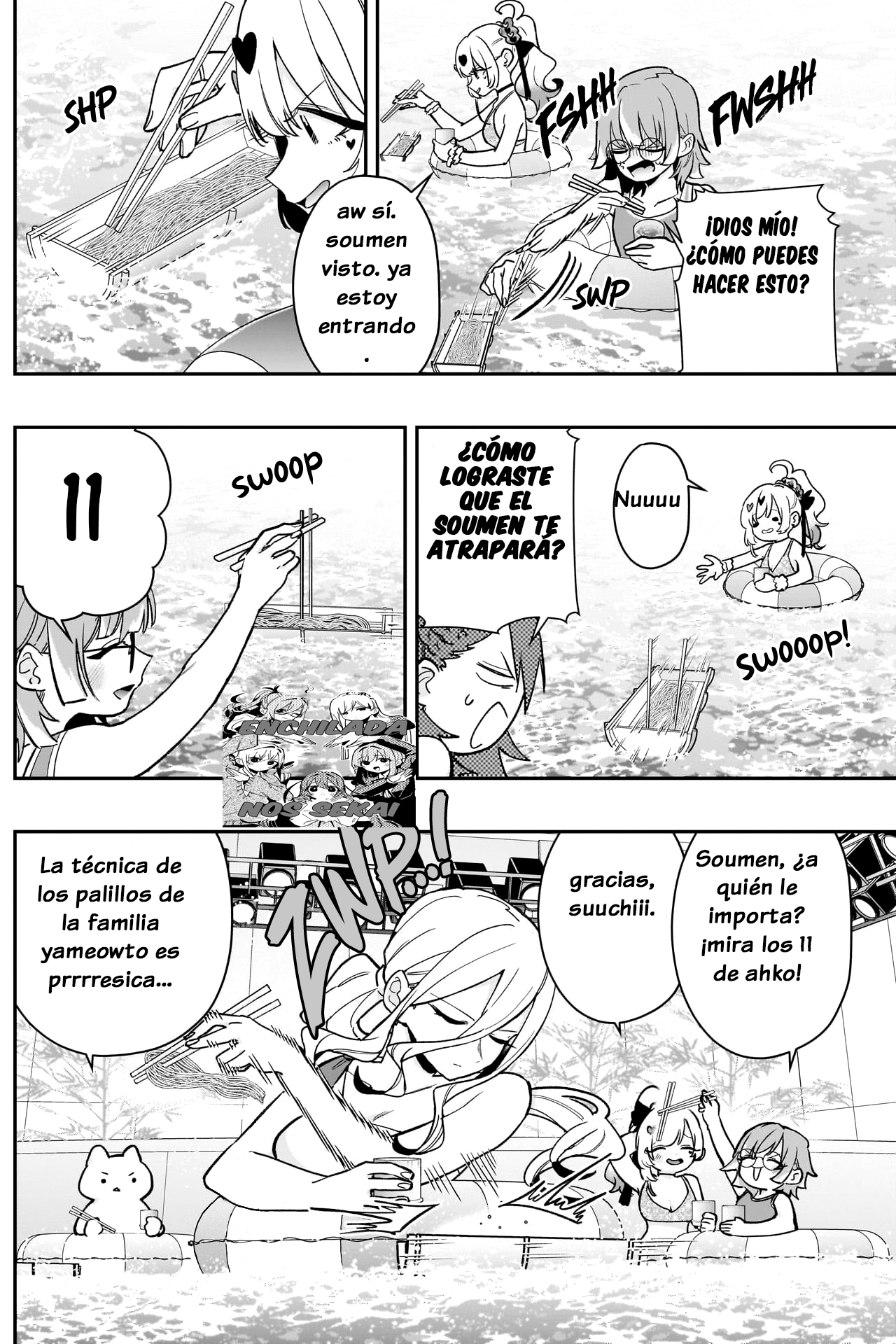 Kimi no koto ga Dai Dai Dai Dai Daisuki na 100-nin no Kanojo Capitulo 191: El Soumen fluyente de la Familia Rentarou página 8