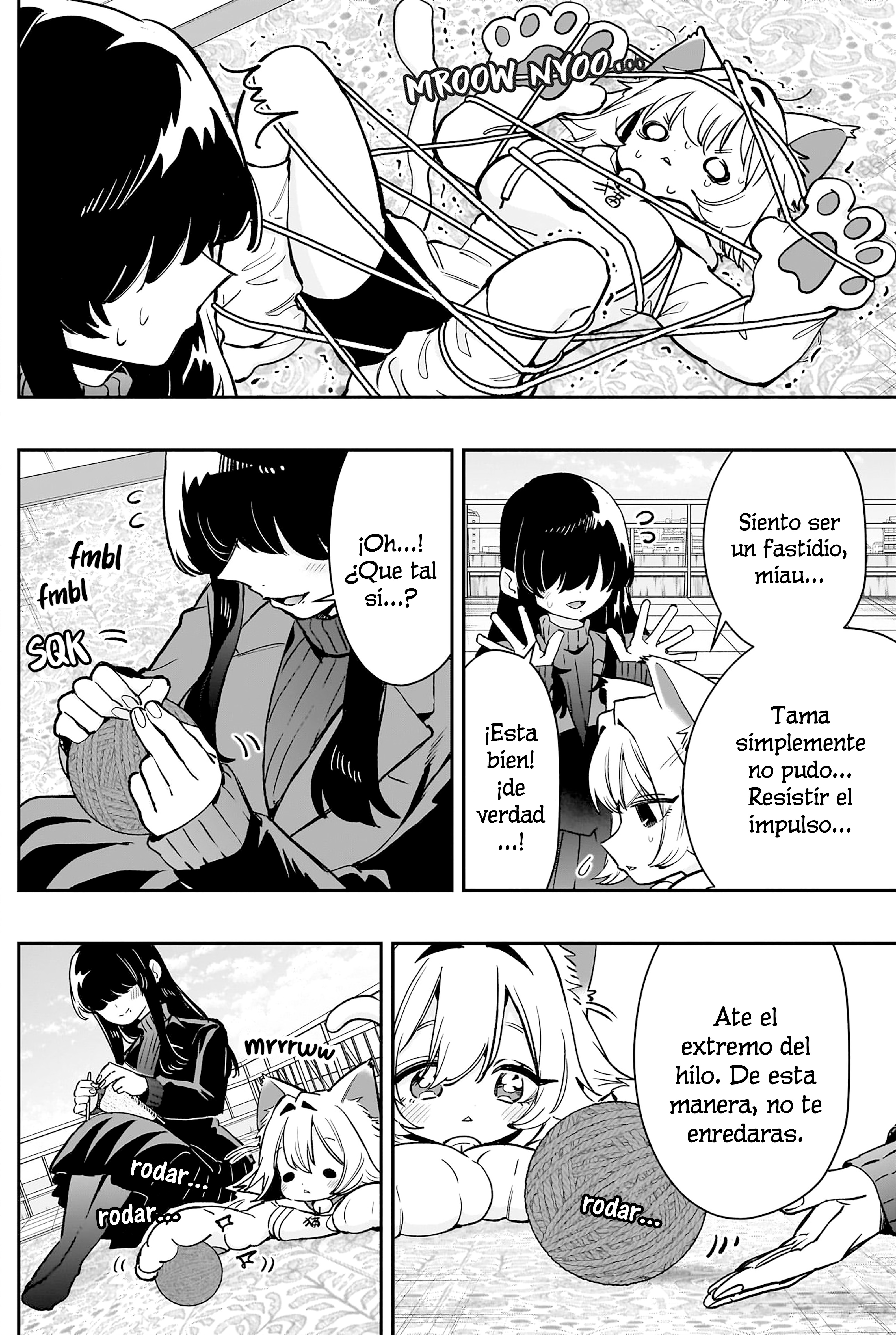Kimi no koto ga Dai Dai Dai Dai Daisuki na 100-nin no Kanojo Capitulo 193: Meme la que teje y Tama la gatita / La expedición de Meme y Kurumi en el callejón página 2