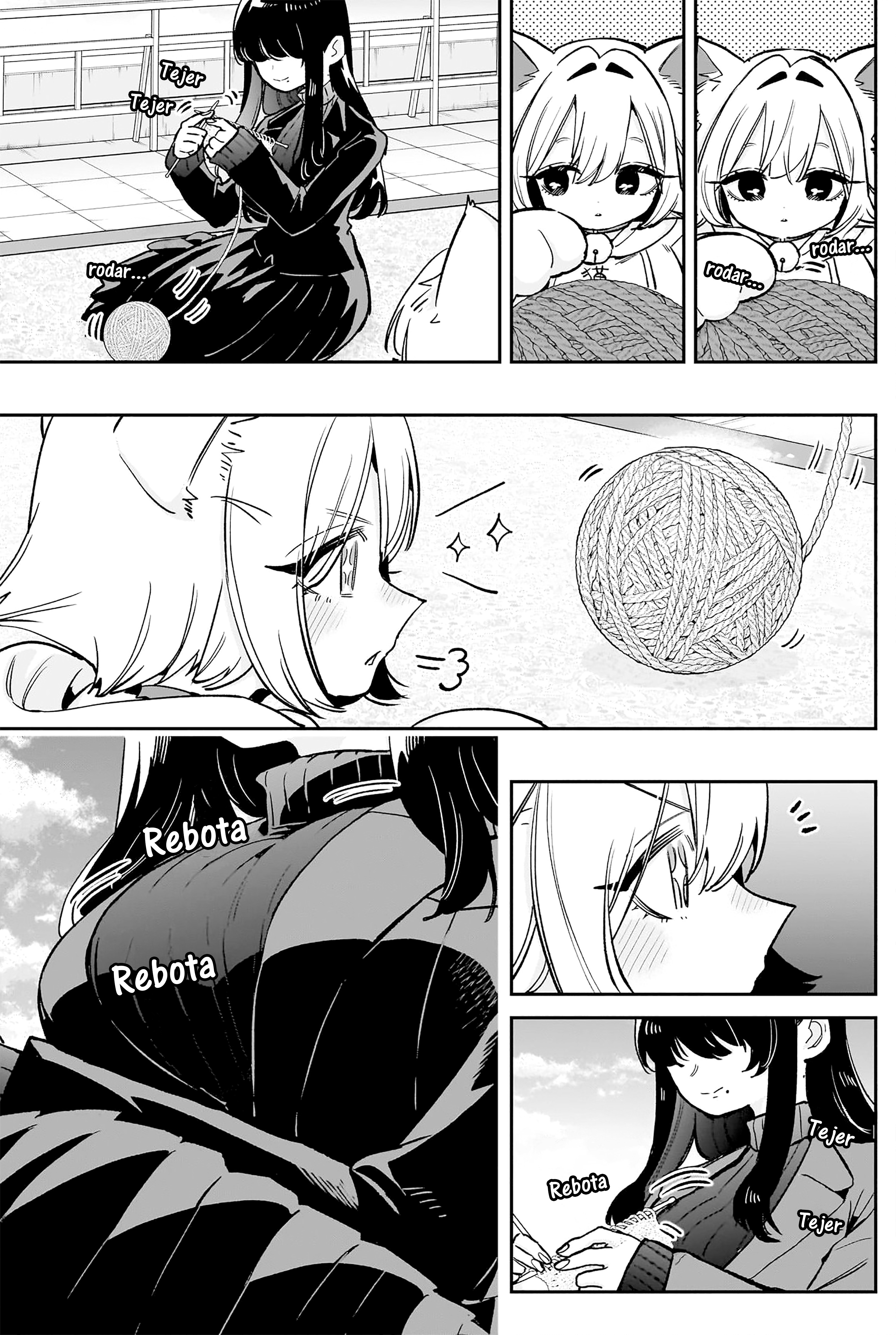 Kimi no koto ga Dai Dai Dai Dai Daisuki na 100-nin no Kanojo Capitulo 193: Meme la que teje y Tama la gatita / La expedición de Meme y Kurumi en el callejón página 3