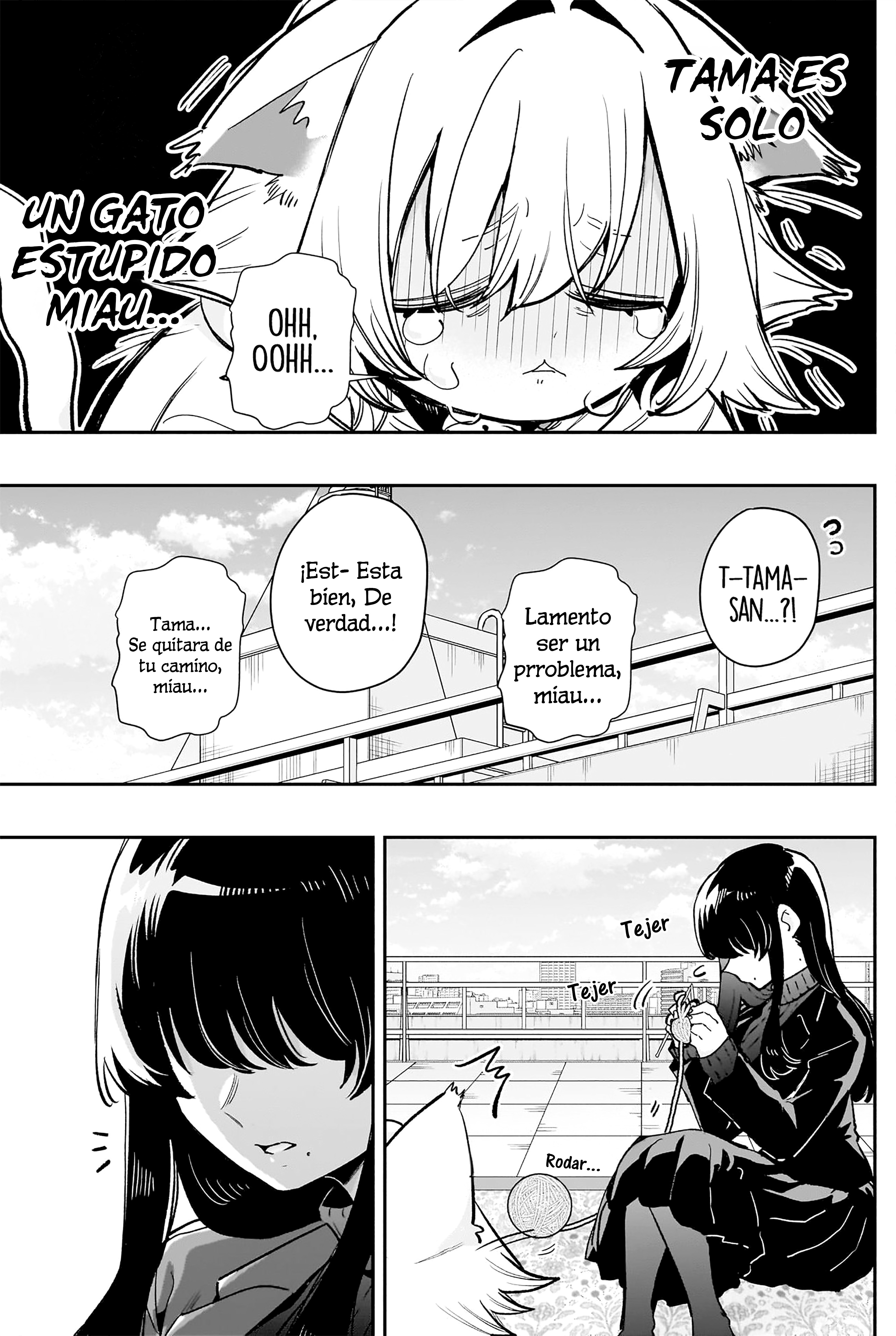Kimi no koto ga Dai Dai Dai Dai Daisuki na 100-nin no Kanojo Capitulo 193: Meme la que teje y Tama la gatita / La expedición de Meme y Kurumi en el callejón página 5