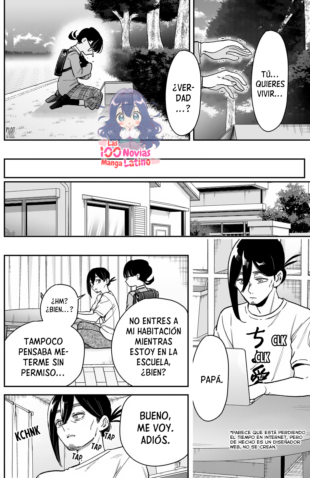 Kimi no koto ga Dai Dai Dai Dai Daisuki na 100-nin no Kanojo Capitulo 199: El perro, la hija y el papá página 4
