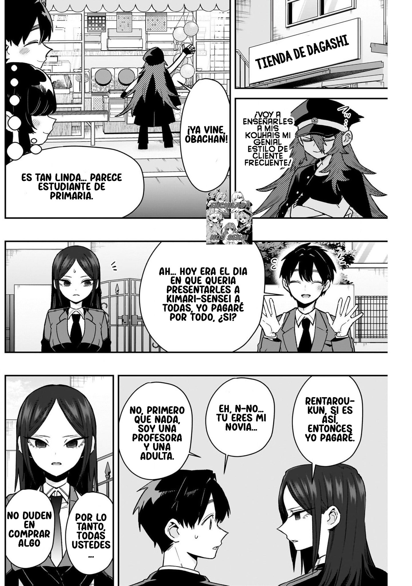 Kimi no koto ga Dai Dai Dai Dai Daisuki na 100-nin no Kanojo Capitulo 214: La familia Rentarou se da un antojito callejero página 8