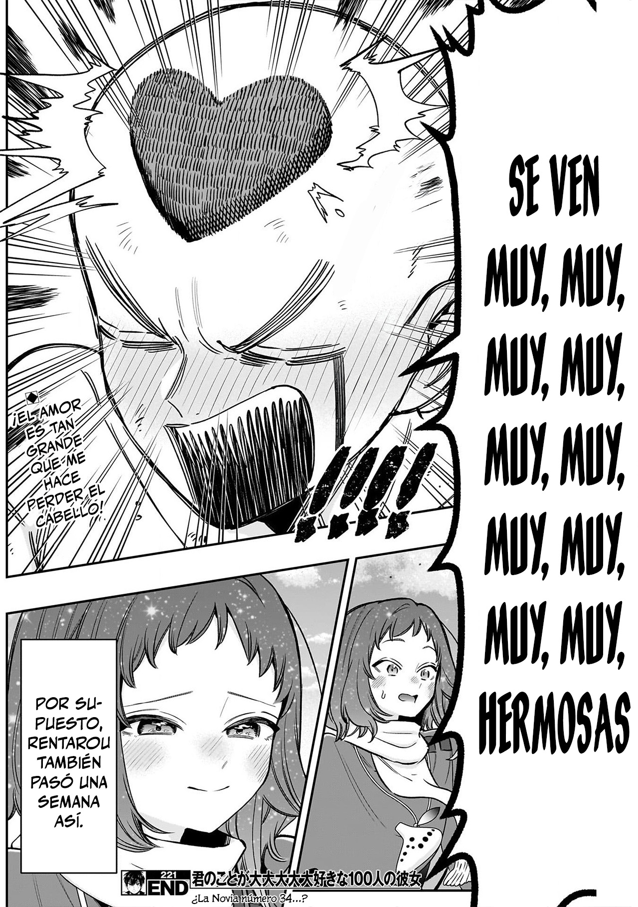 Kimi no koto ga Dai Dai Dai Dai Daisuki na 100-nin no Kanojo Capitulo 221: Una despedida de pelos página 19