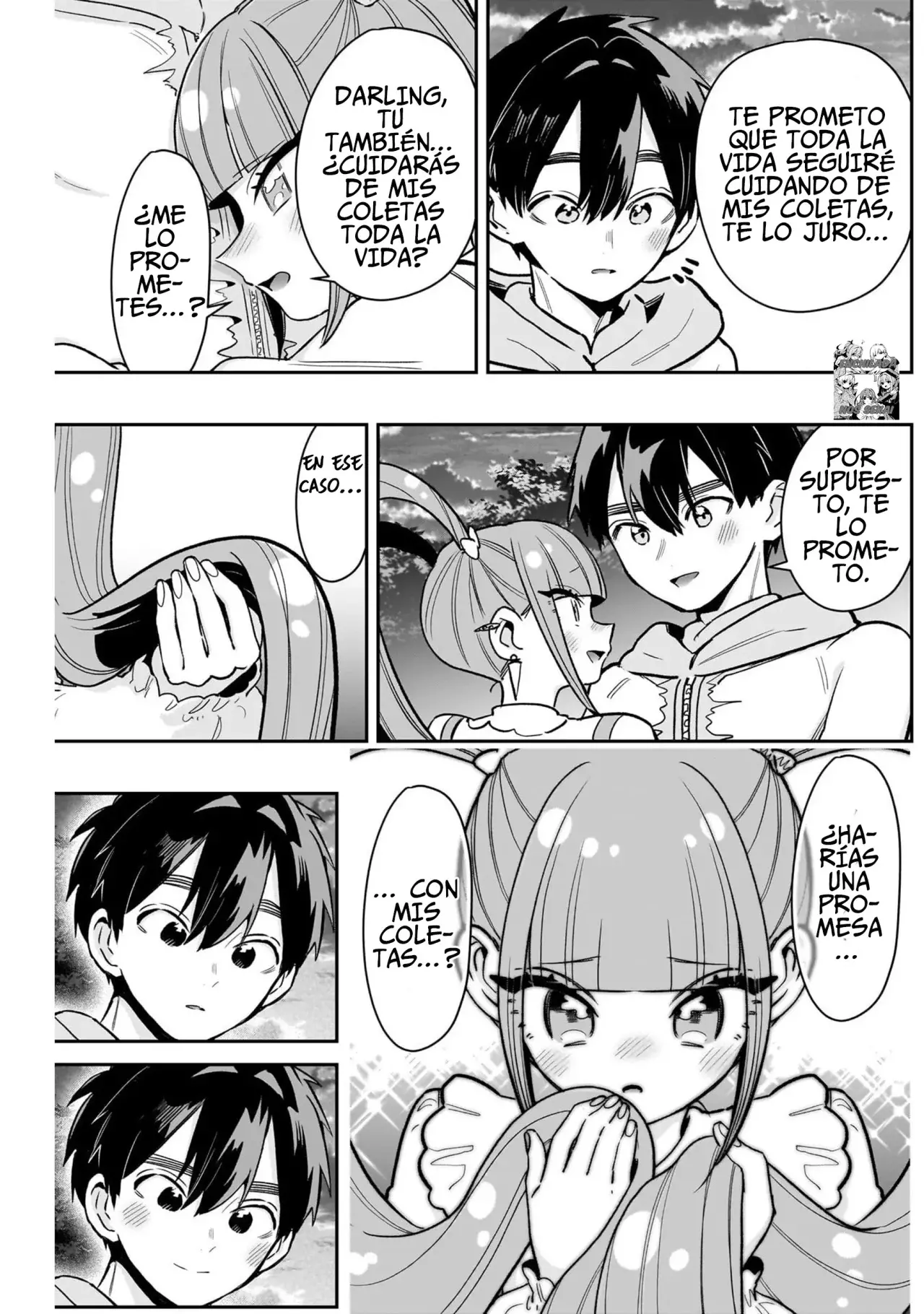 Kimi no koto ga Dai Dai Dai Dai Daisuki na 100-nin no Kanojo Capitulo 222: La chica de las coletas página 21