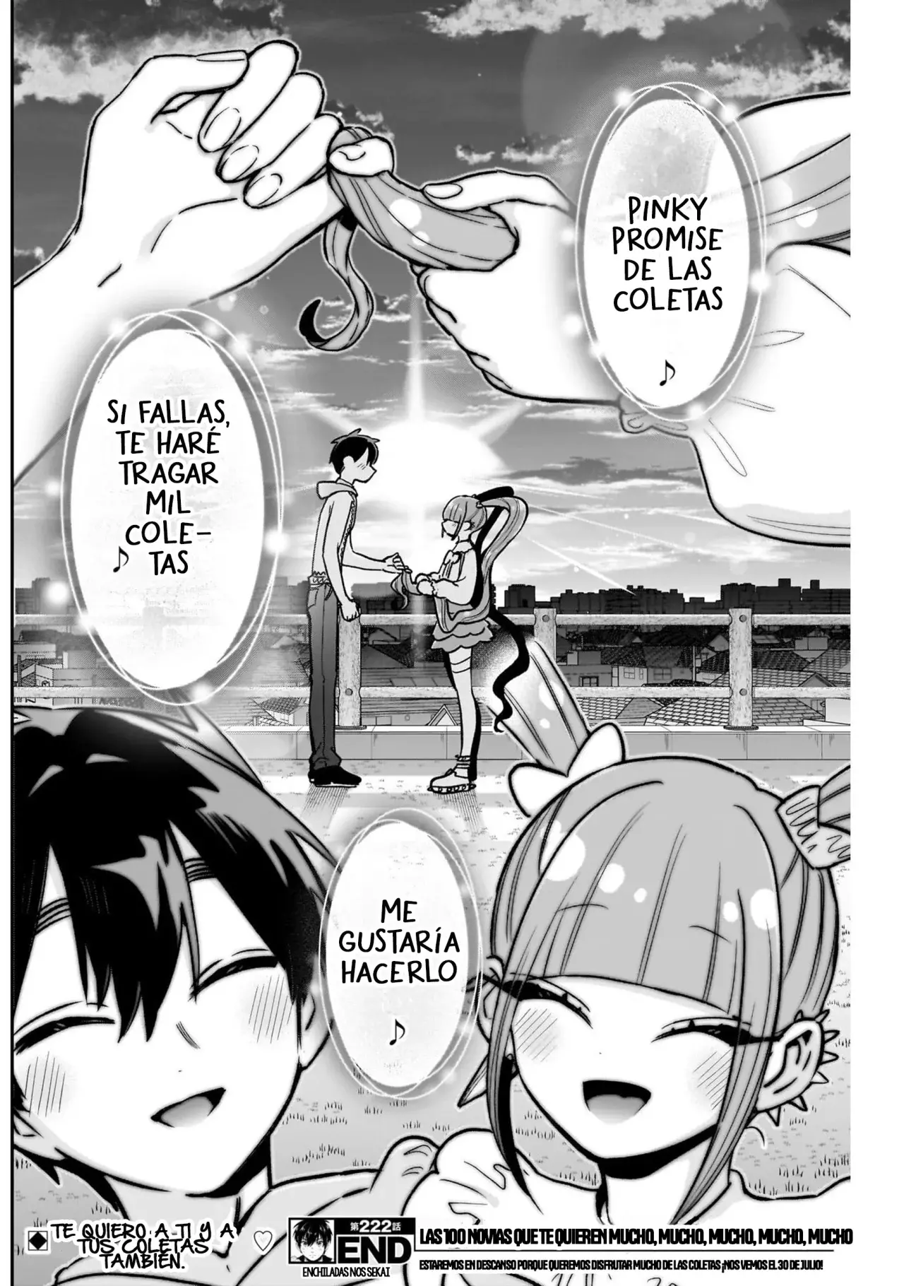 Kimi no koto ga Dai Dai Dai Dai Daisuki na 100-nin no Kanojo Capitulo 222: La chica de las coletas página 22