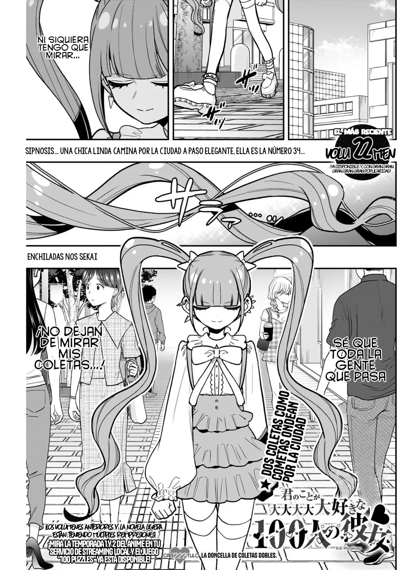 Kimi no koto ga Dai Dai Dai Dai Daisuki na 100-nin no Kanojo Capitulo 222: La chica de las coletas página 3