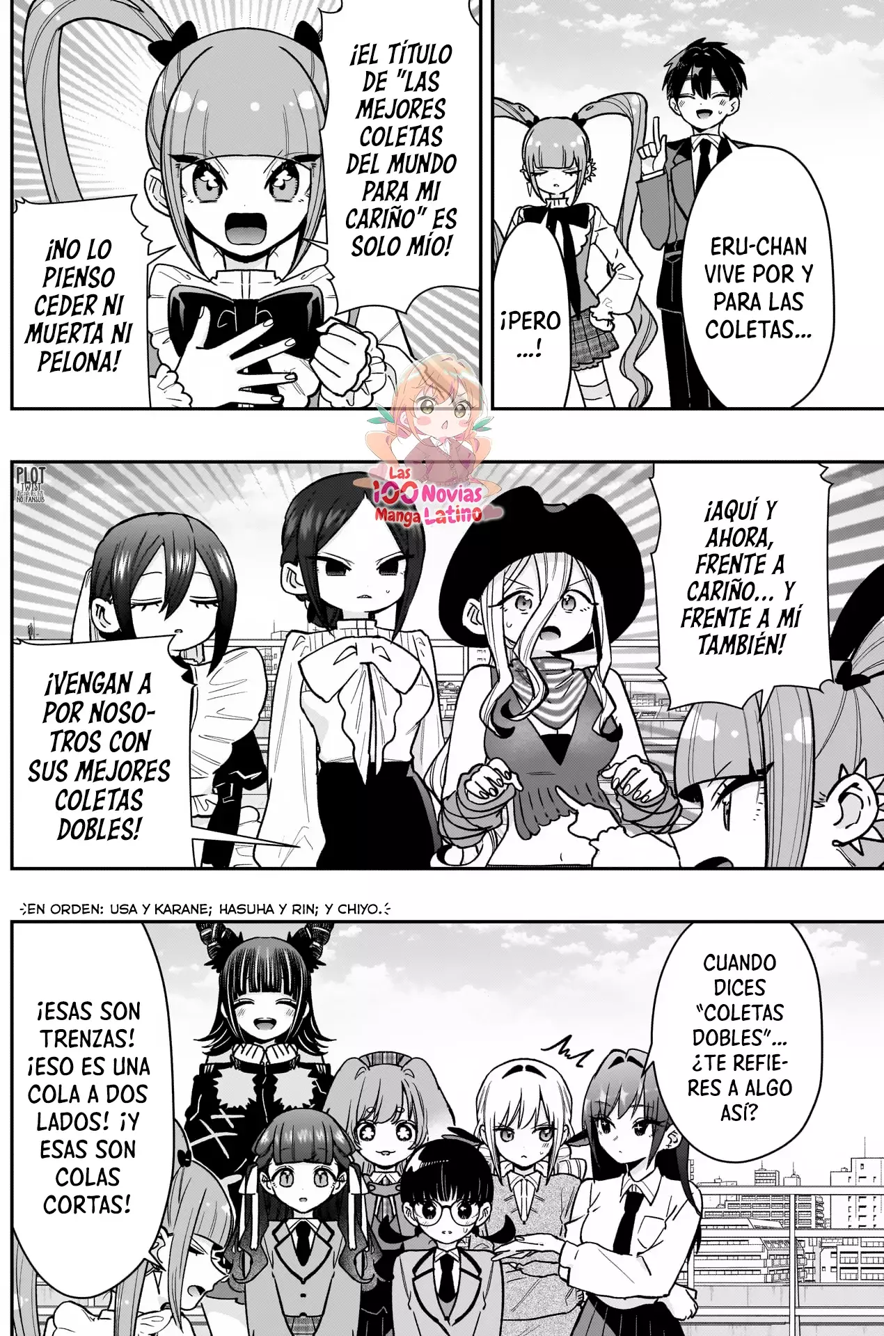 Kimi no koto ga Dai Dai Dai Dai Daisuki na 100-nin no Kanojo Capitulo 223: Las coletas de la familia Rentarou página 4