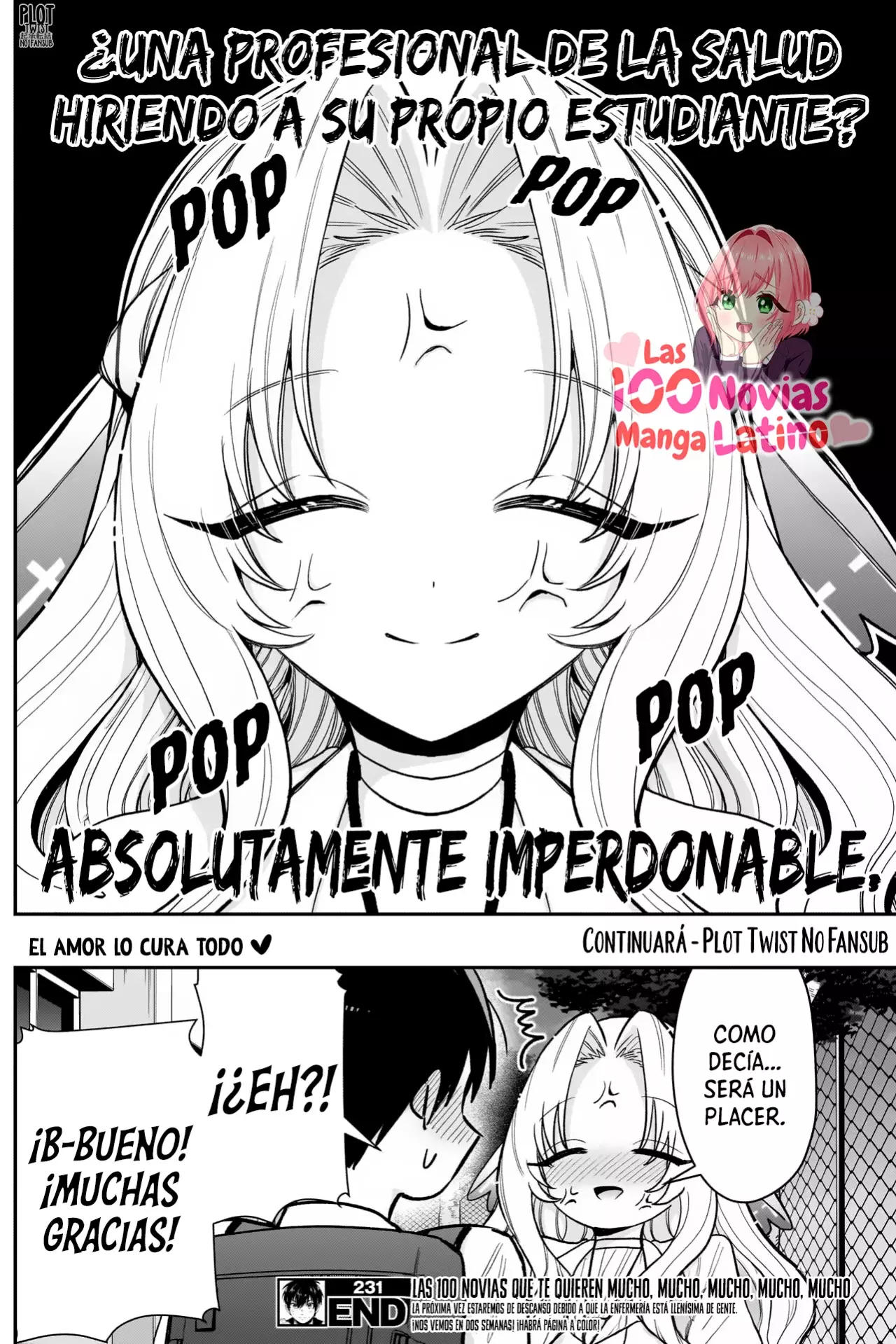 Kimi no koto ga Dai Dai Dai Dai Daisuki na 100-nin no Kanojo Capitulo 231: Jiai-sensei, de la enfermería página 22