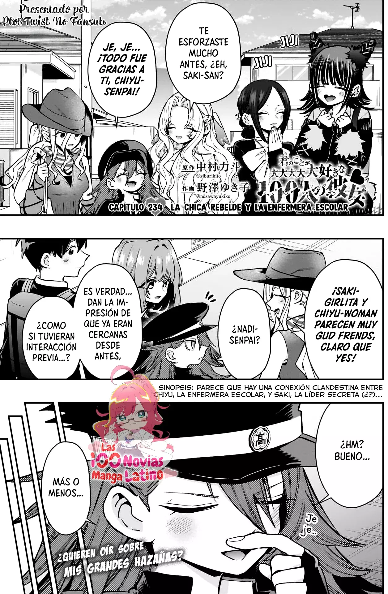 Kimi no koto ga Dai Dai Dai Dai Daisuki na 100-nin no Kanojo Capitulo 234: La chica rebelde y la enfermera escolar página 2