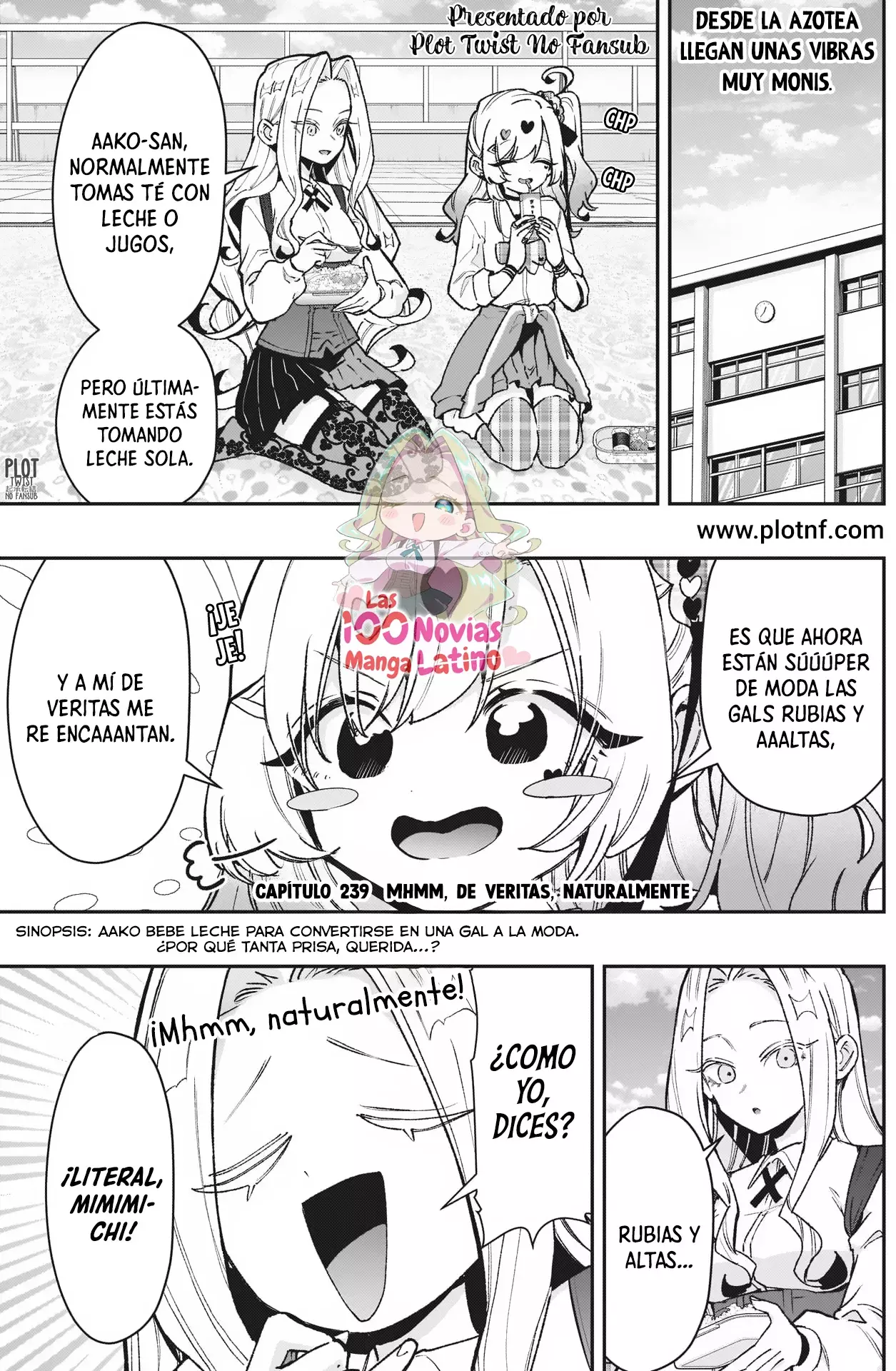 Kimi no koto ga Dai Dai Dai Dai Daisuki na 100-nin no Kanojo Capitulo 239: Mhmm, de veritas, naturalmente página 2